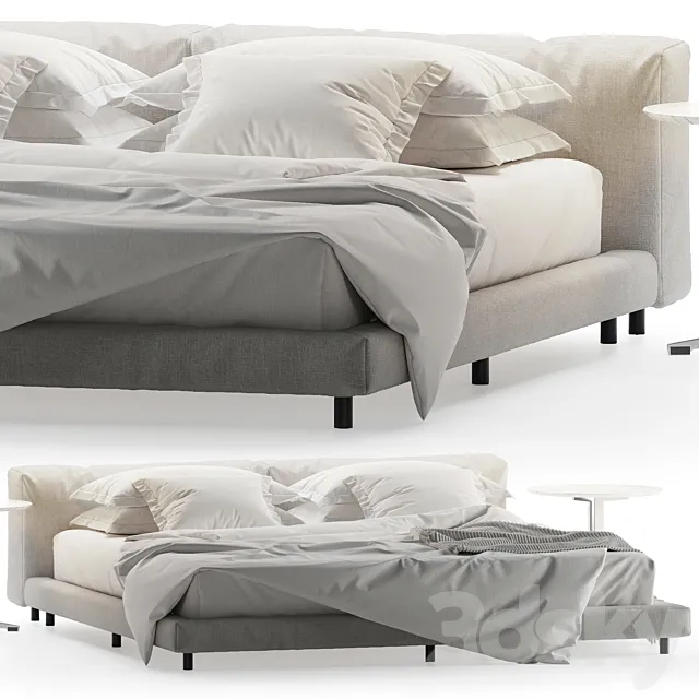 Living divani Softwall bed 3D Model