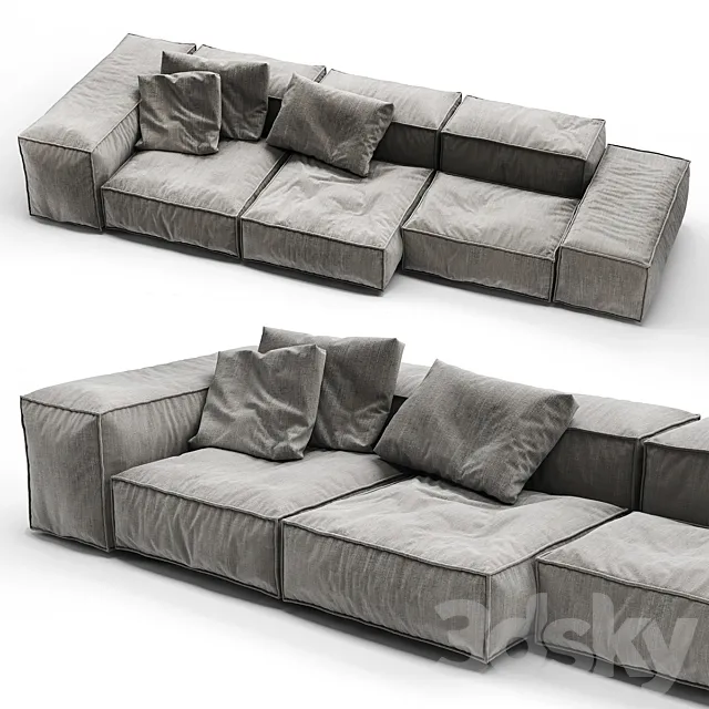 Living Divani_Extrasoft 3D Model