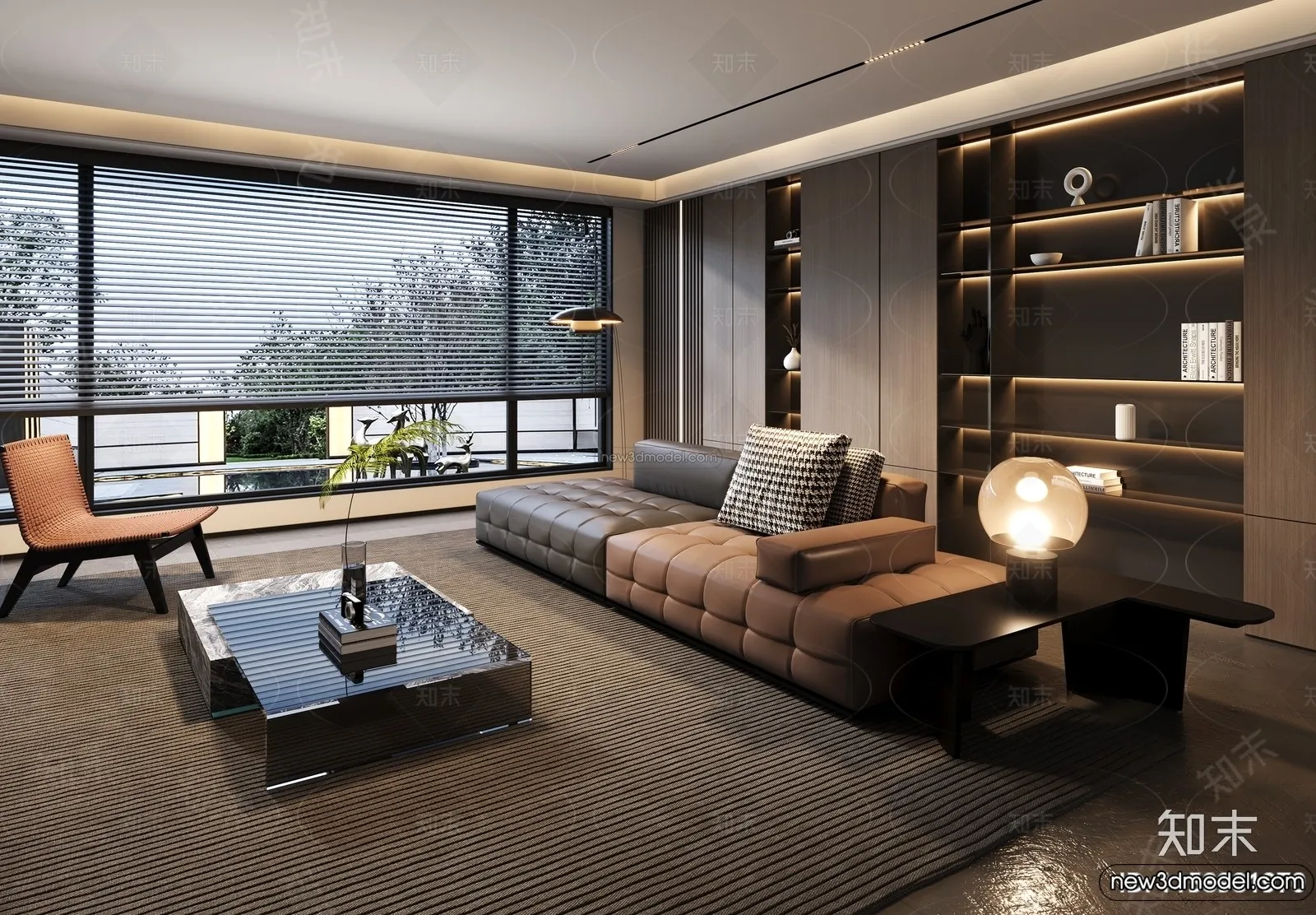 Living Room - 3D Interior Scene - Italian Style - 054