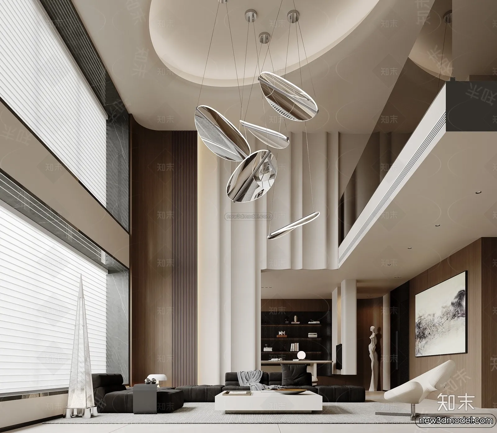 Living Room - 3D Interior Scene - Italian Style - 068