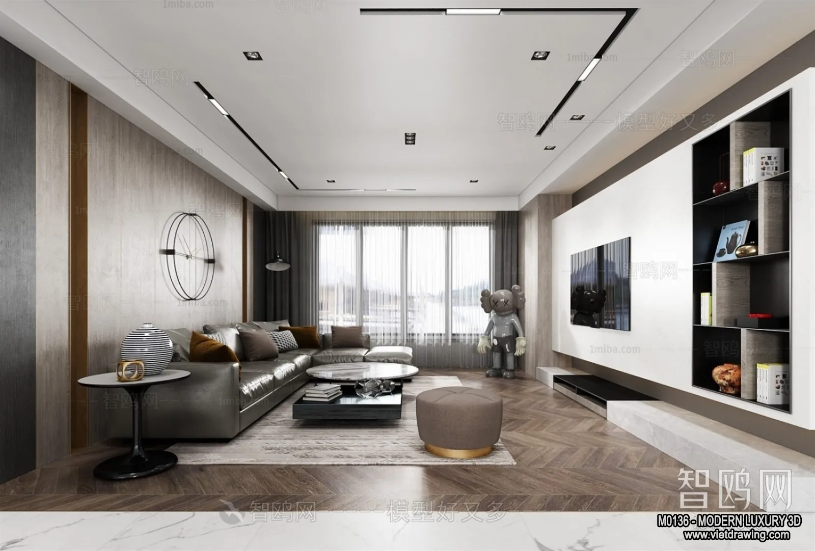 Living Room - 3D Interior Scene - Luxury Style - 120