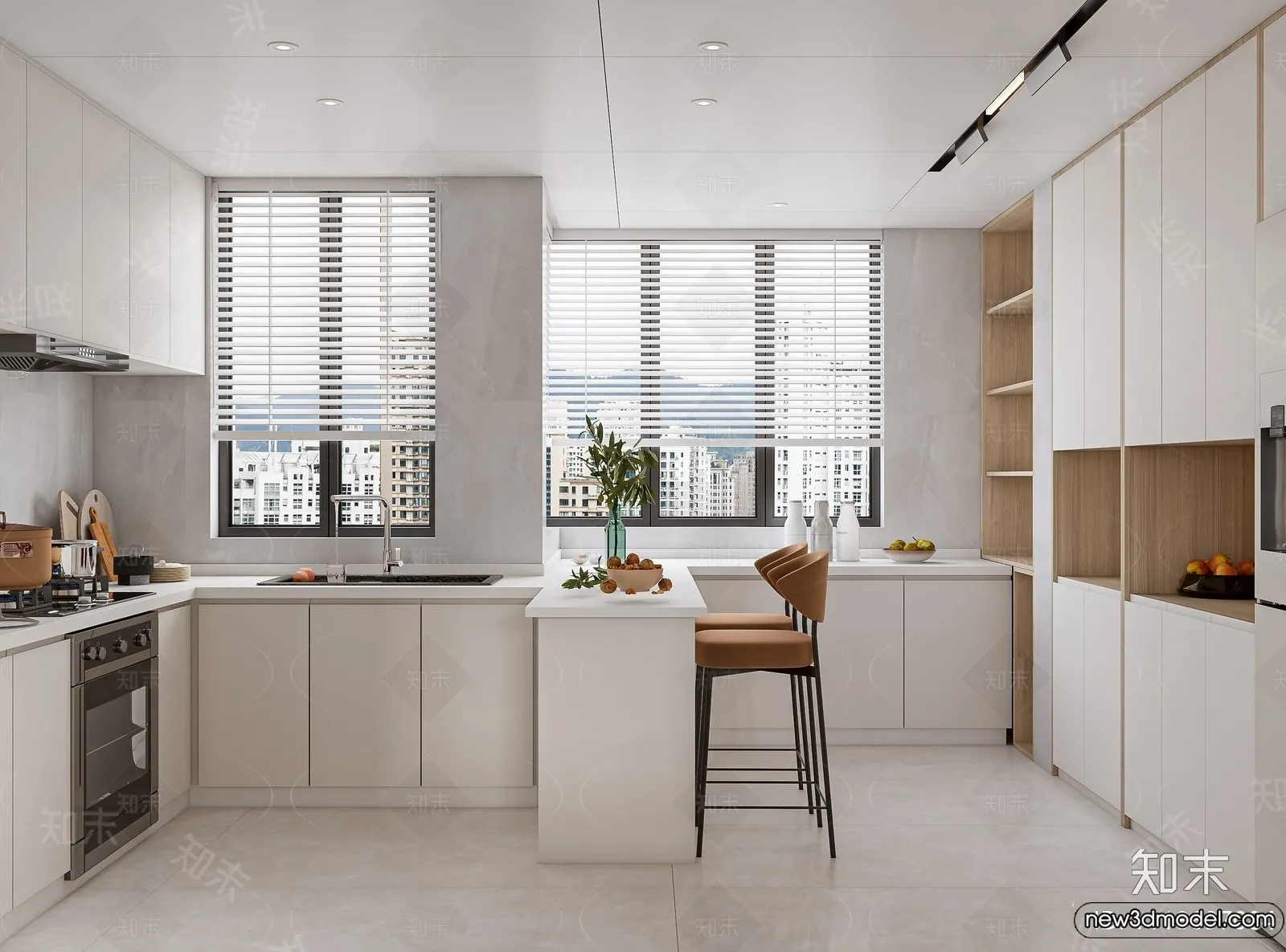 Living Room - 3D Models - 3D Interior Scenes - Modern Style - 013