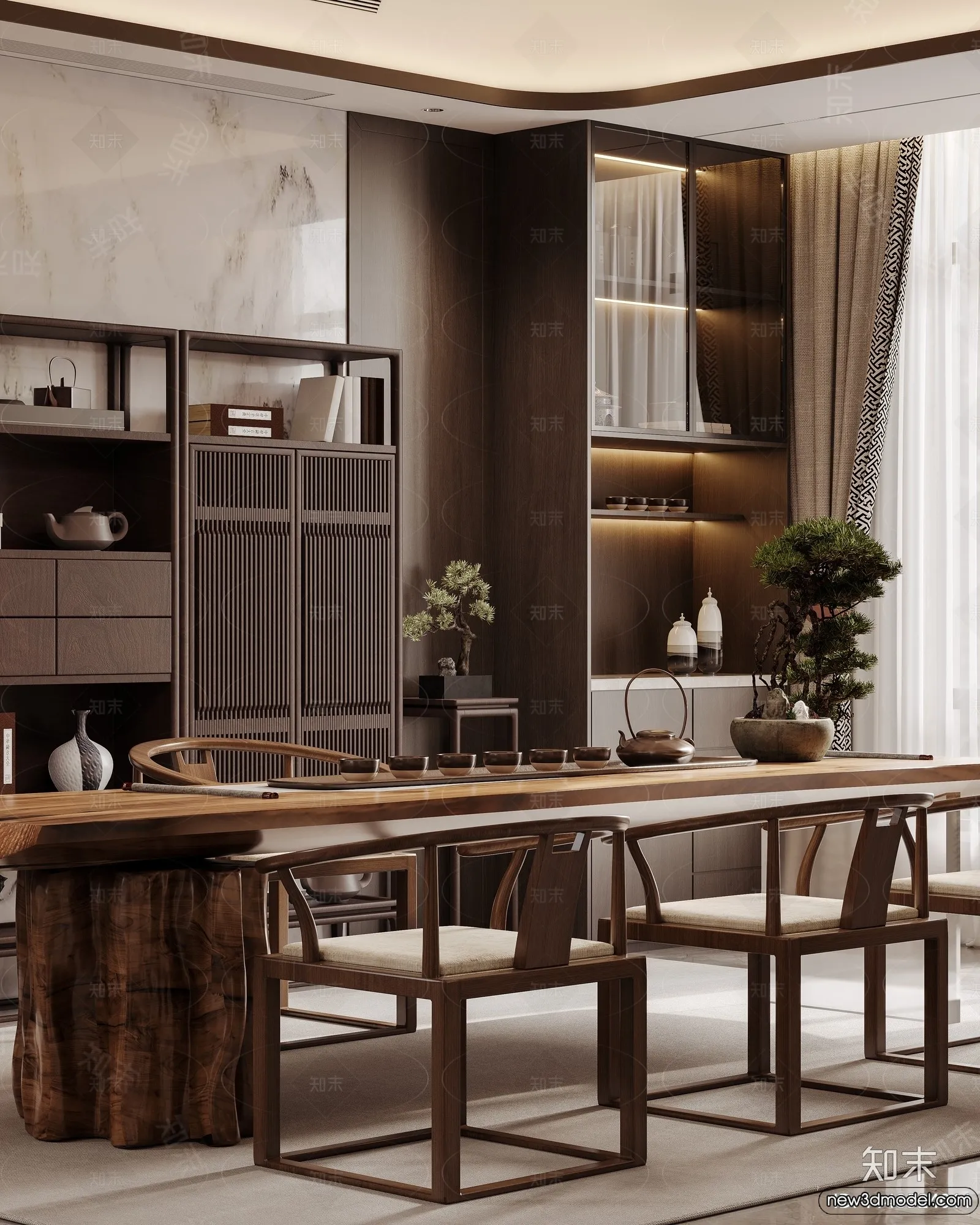 Living Room - 3D Models - 3D Interior Scenes - Modern Style - 050