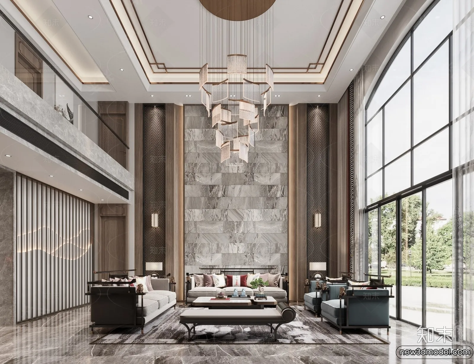 Living Room - 3D Models - 3D Interior Scenes - Modern Style - 058