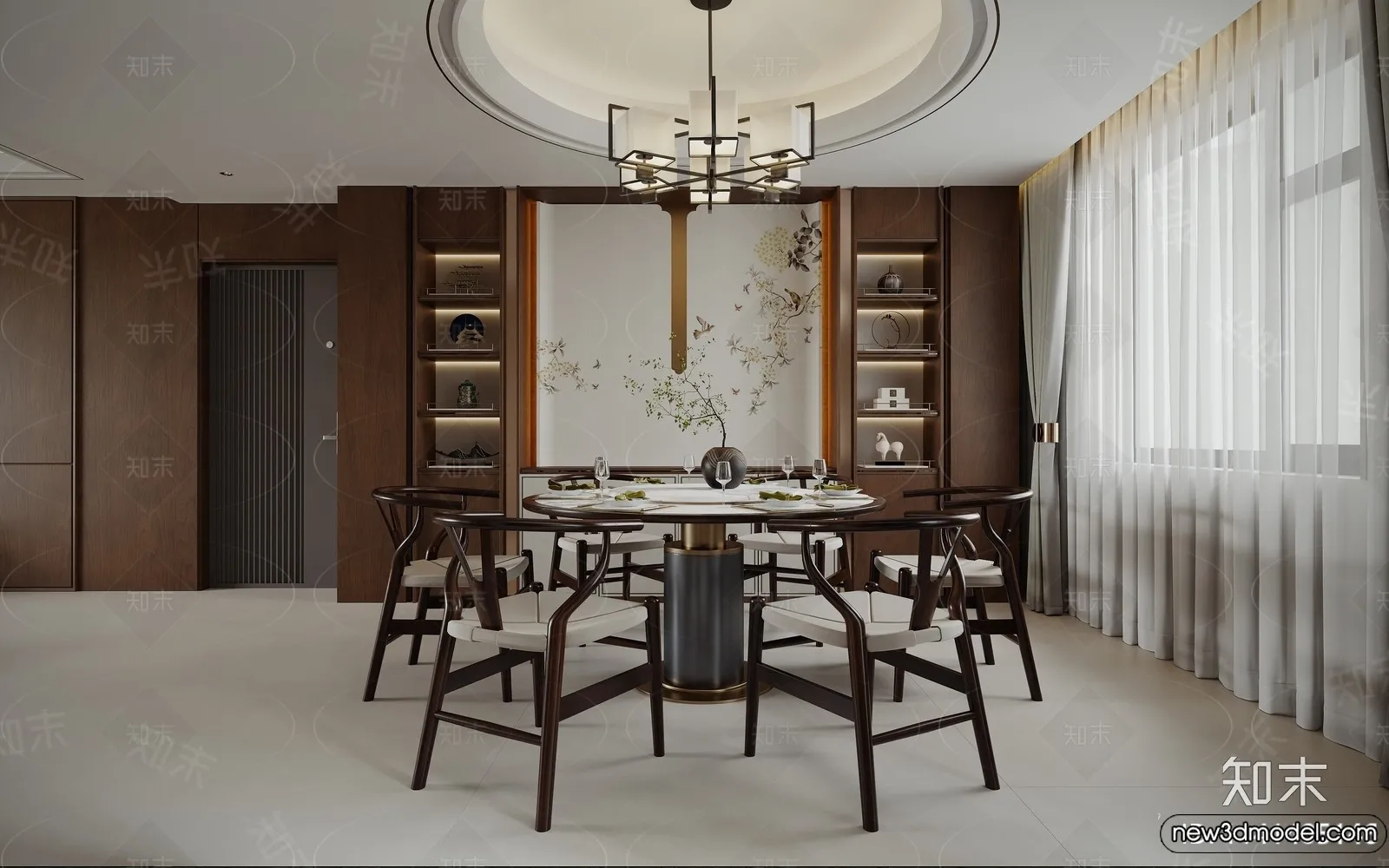 Living Room - 3D Models - 3D Interior Scenes - Modern Style - 076