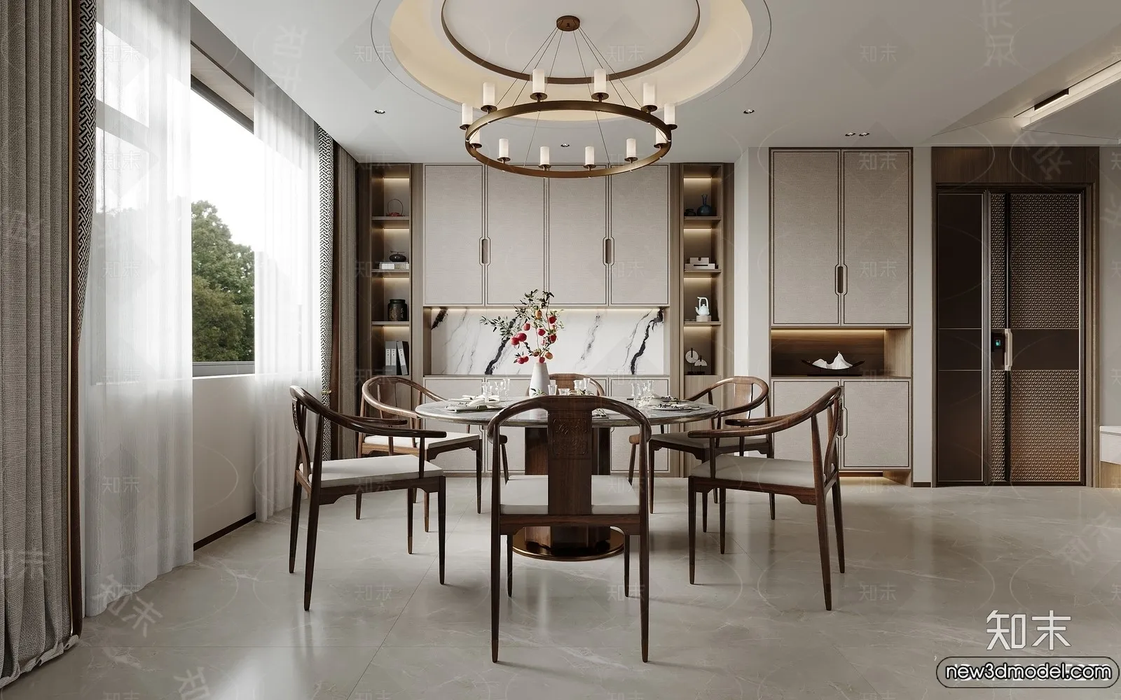 Living Room - 3D Models - 3D Interior Scenes - Modern Style - 094