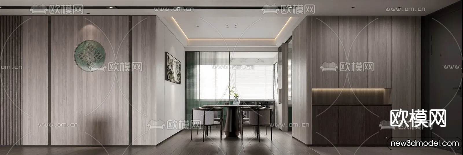 Living Room - 3D Models - 3D Interior Scenes - Modern Style - 106