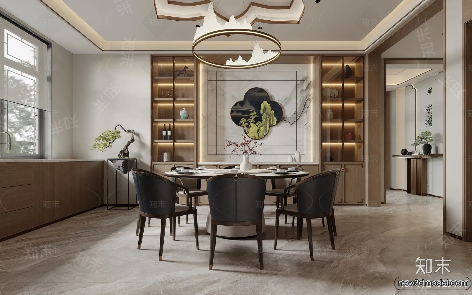 Living Room - 3D Models - 3D Interior Scenes - Modern Style - 108