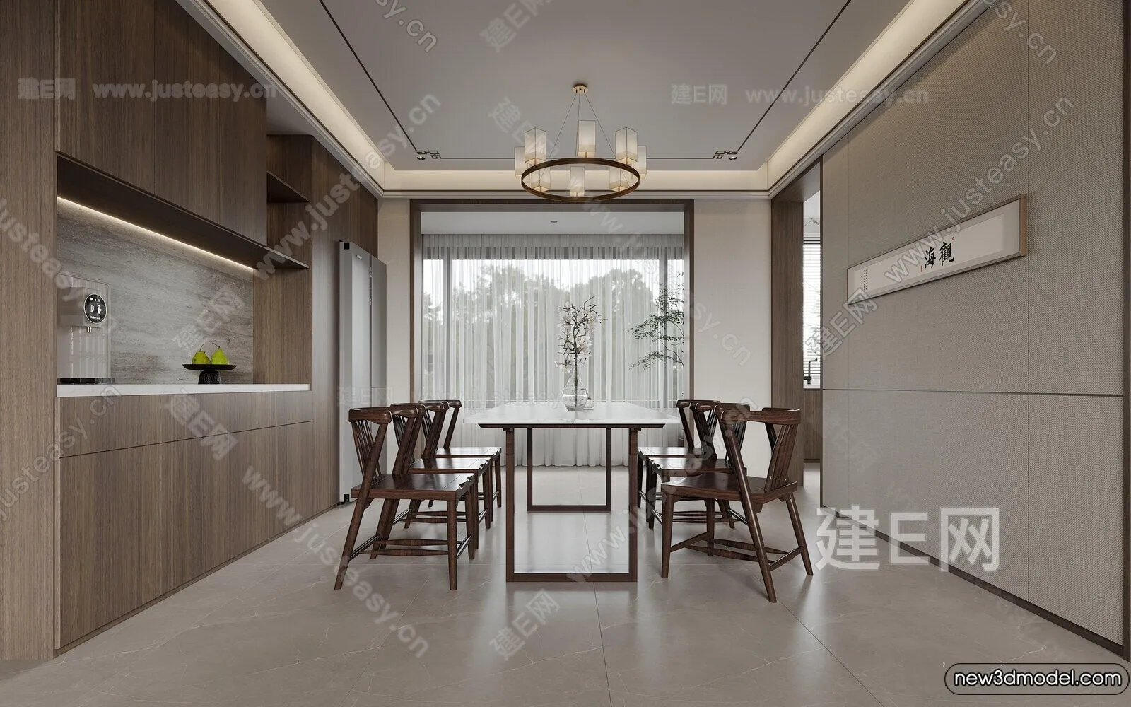 Living Room - 3D Models - 3D Interior Scenes - Modern Style - 109