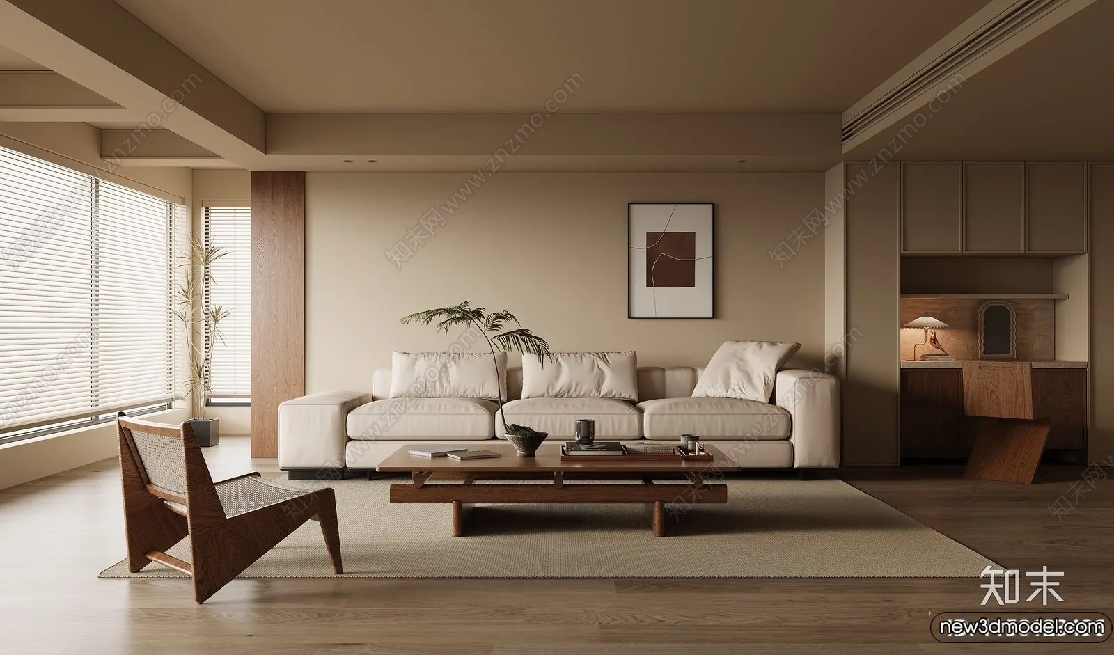Living Room - 3D Models - 3D Interior Scenes - Modern Style - 139