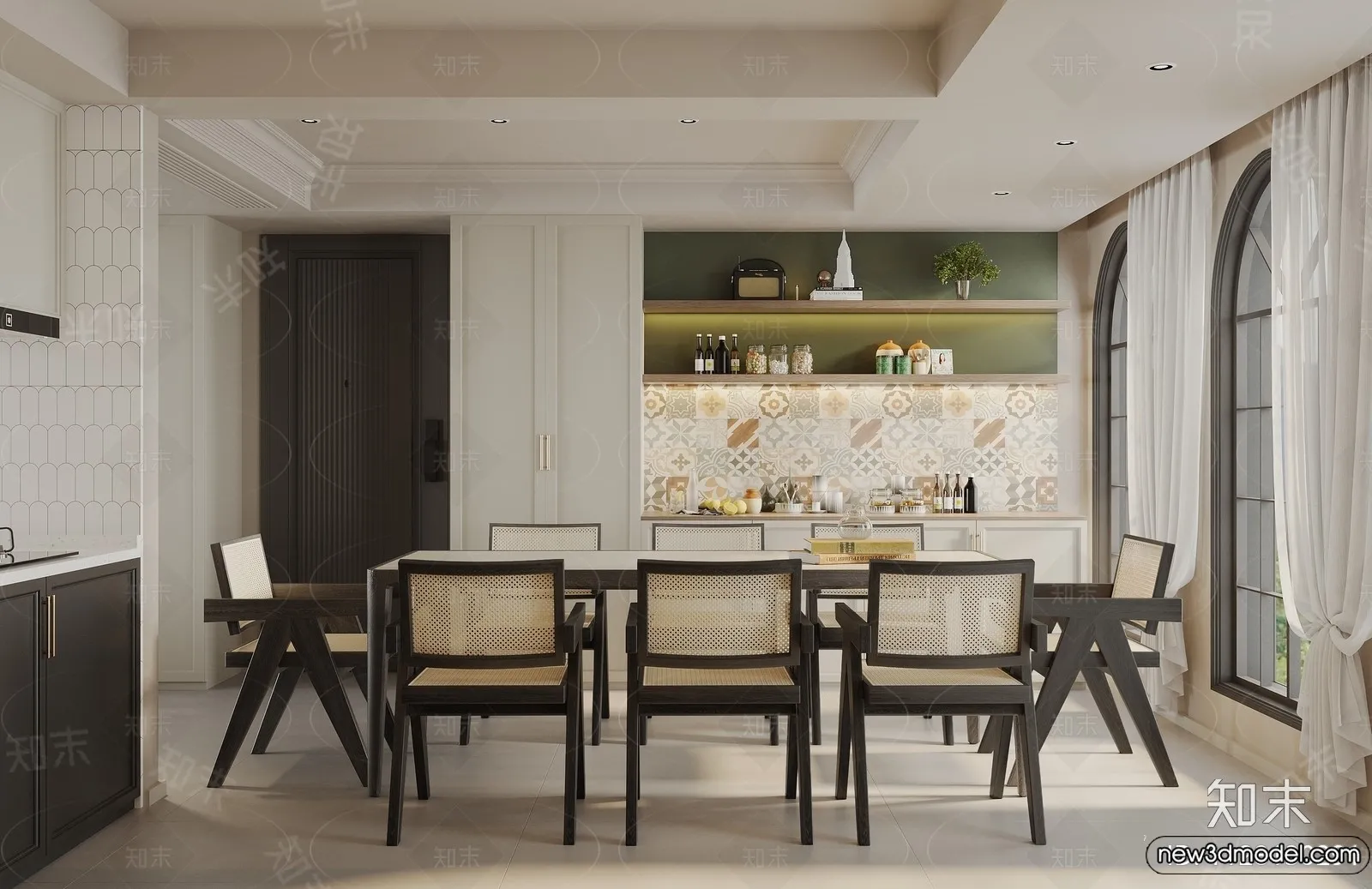 Living Room - 3D Models - 3D Interior Scenes - Modern Style - 143