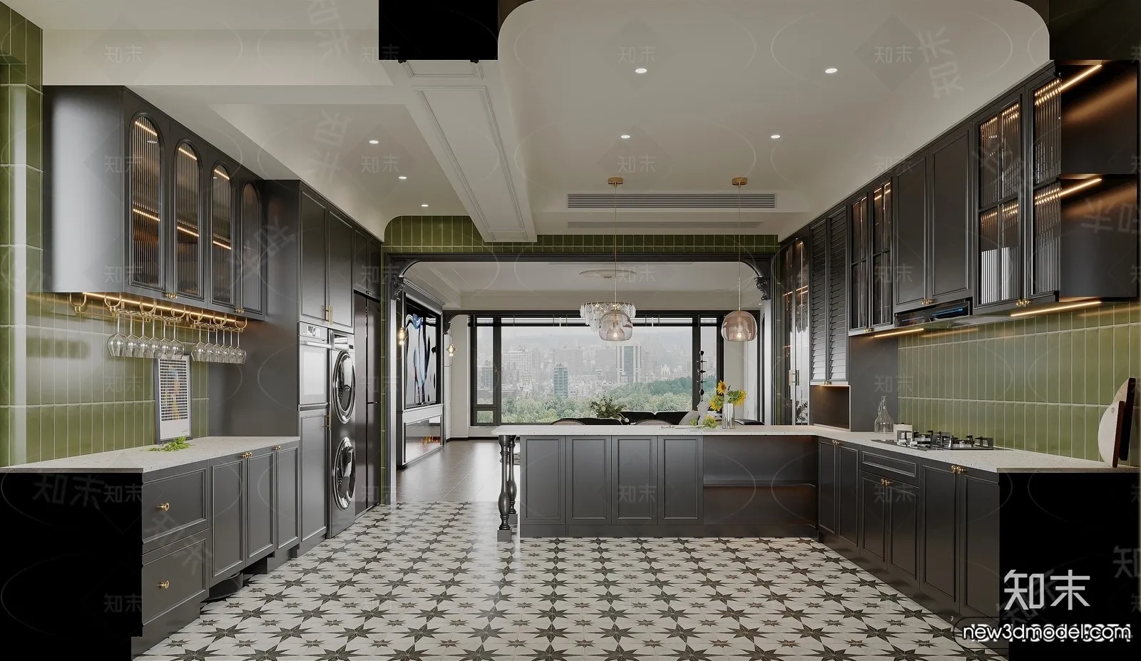 Living Room - 3D Models - 3D Interior Scenes - Modern Style - 147