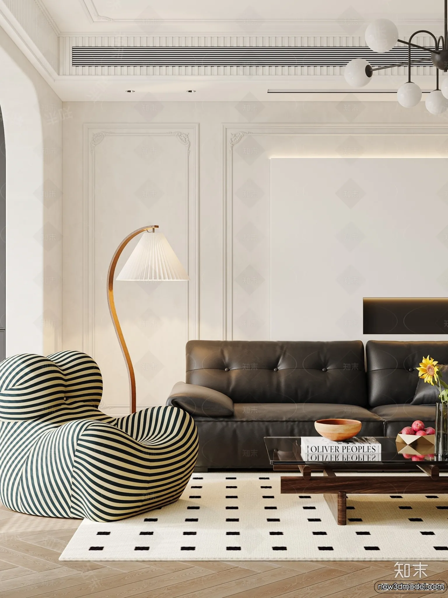 Living Room - 3D Models - 3D Interior Scenes - Modern Style - 156