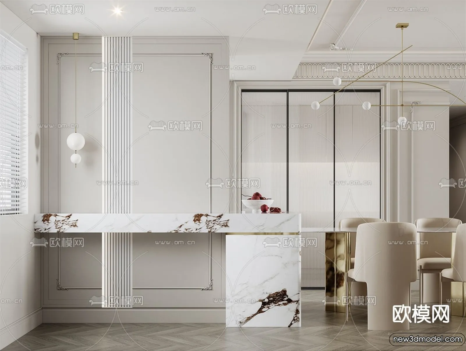 Living Room - 3D Models - 3D Interior Scenes - Modern Style - 171