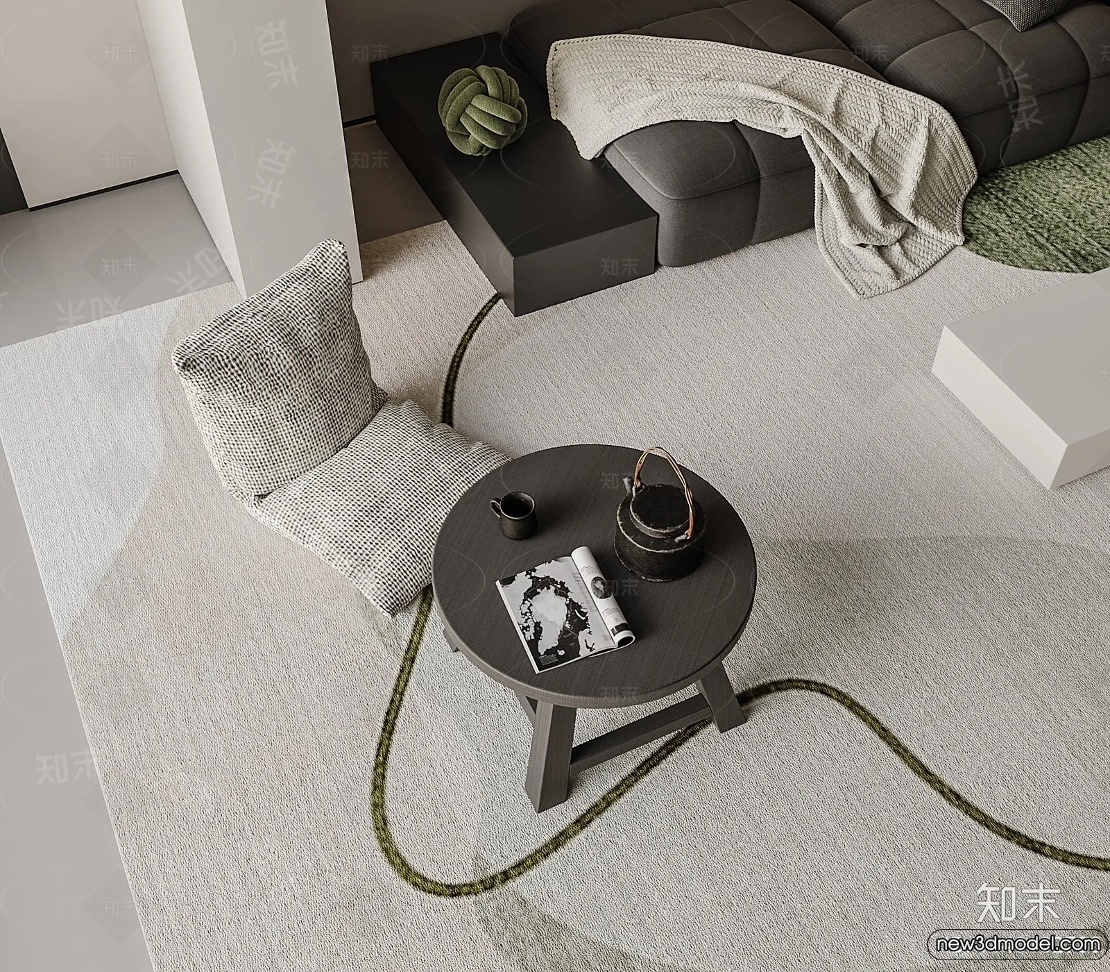 Living Room - 3D Models - 3D Interior Scenes - Modern Style - 185