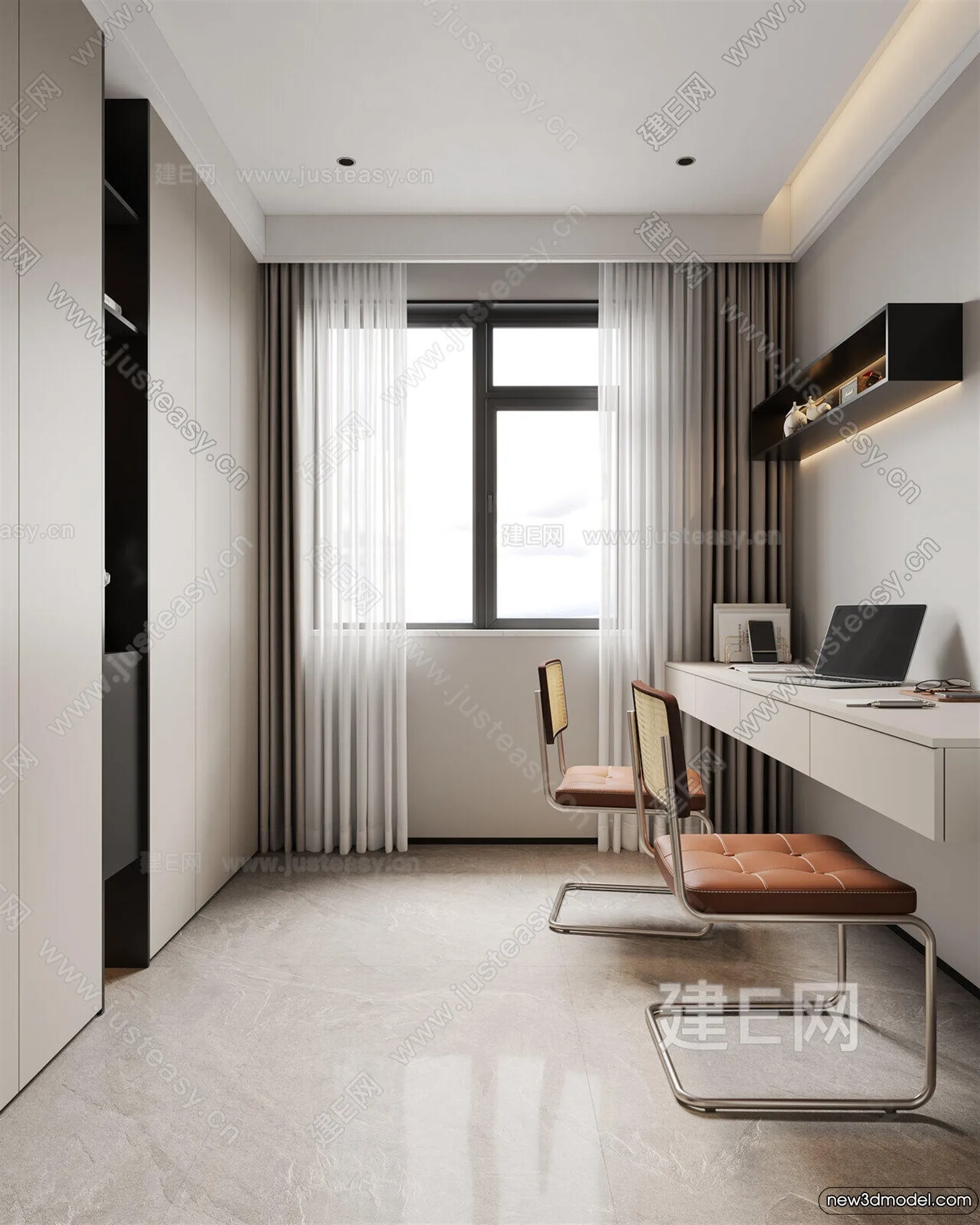 Living Room - 3D Models - 3D Interior Scenes - Modern Style - 191