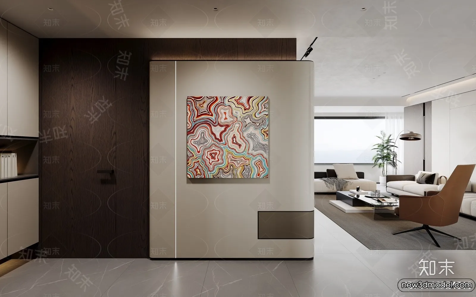 Living Room - 3D Models - 3D Interior Scenes - Modern Style - 192