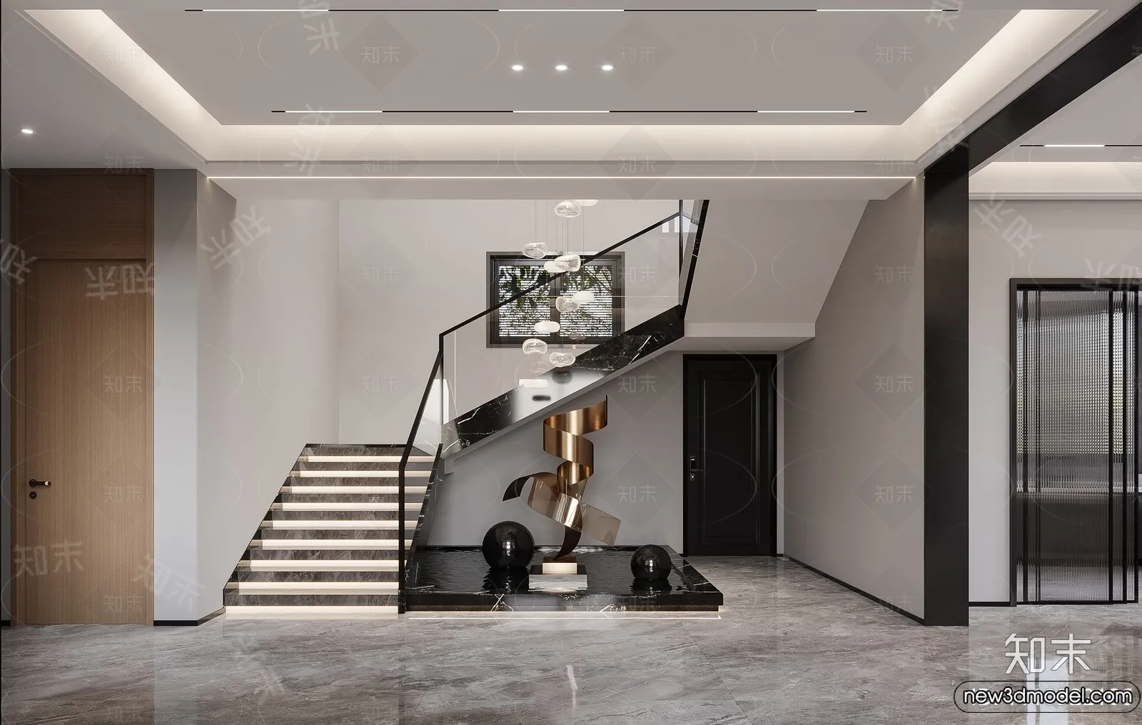 Living Room - 3D Models - 3D Interior Scenes - Modern Style - 196