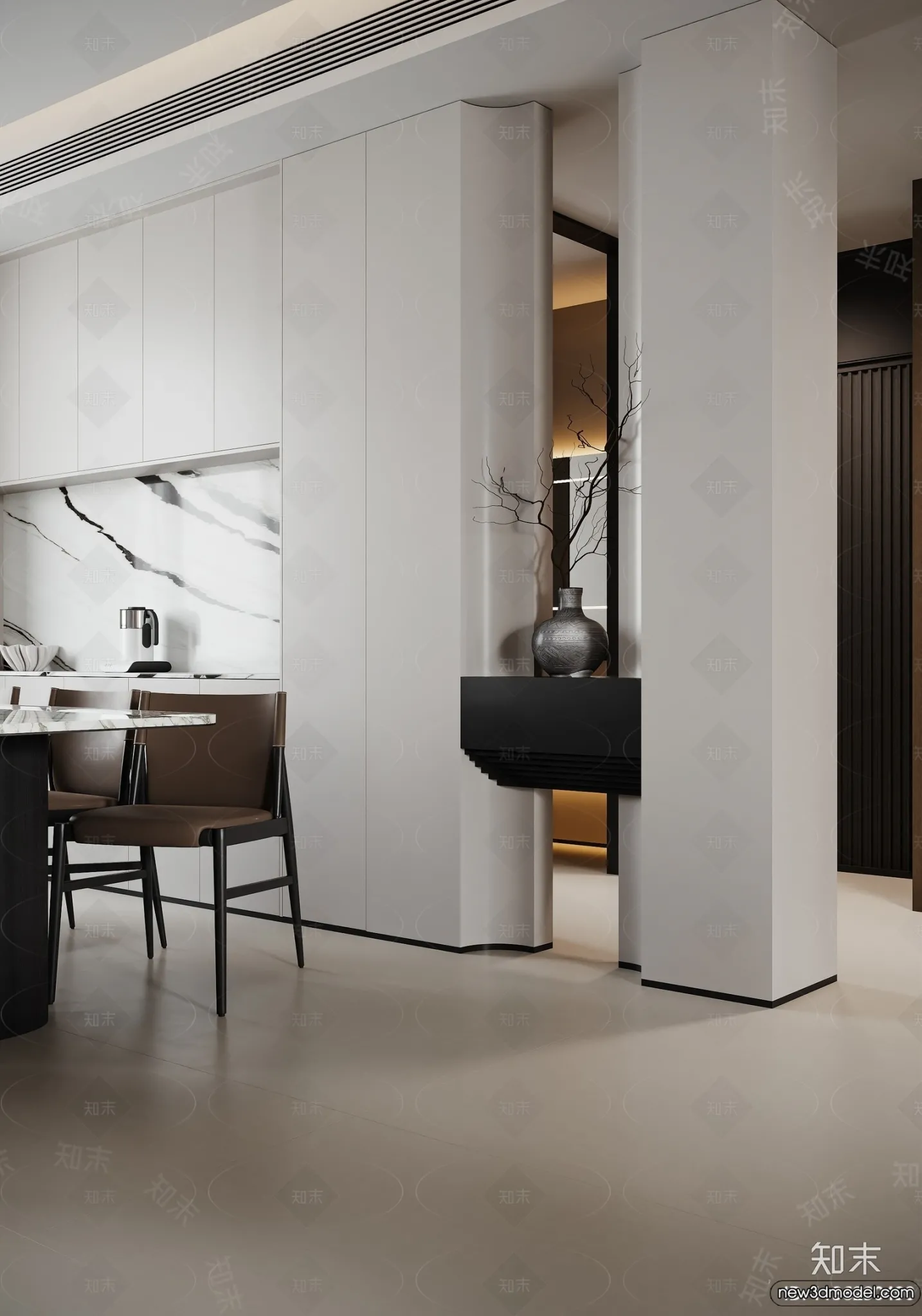 Living Room - 3D Models - 3D Interior Scenes - Modern Style - 200