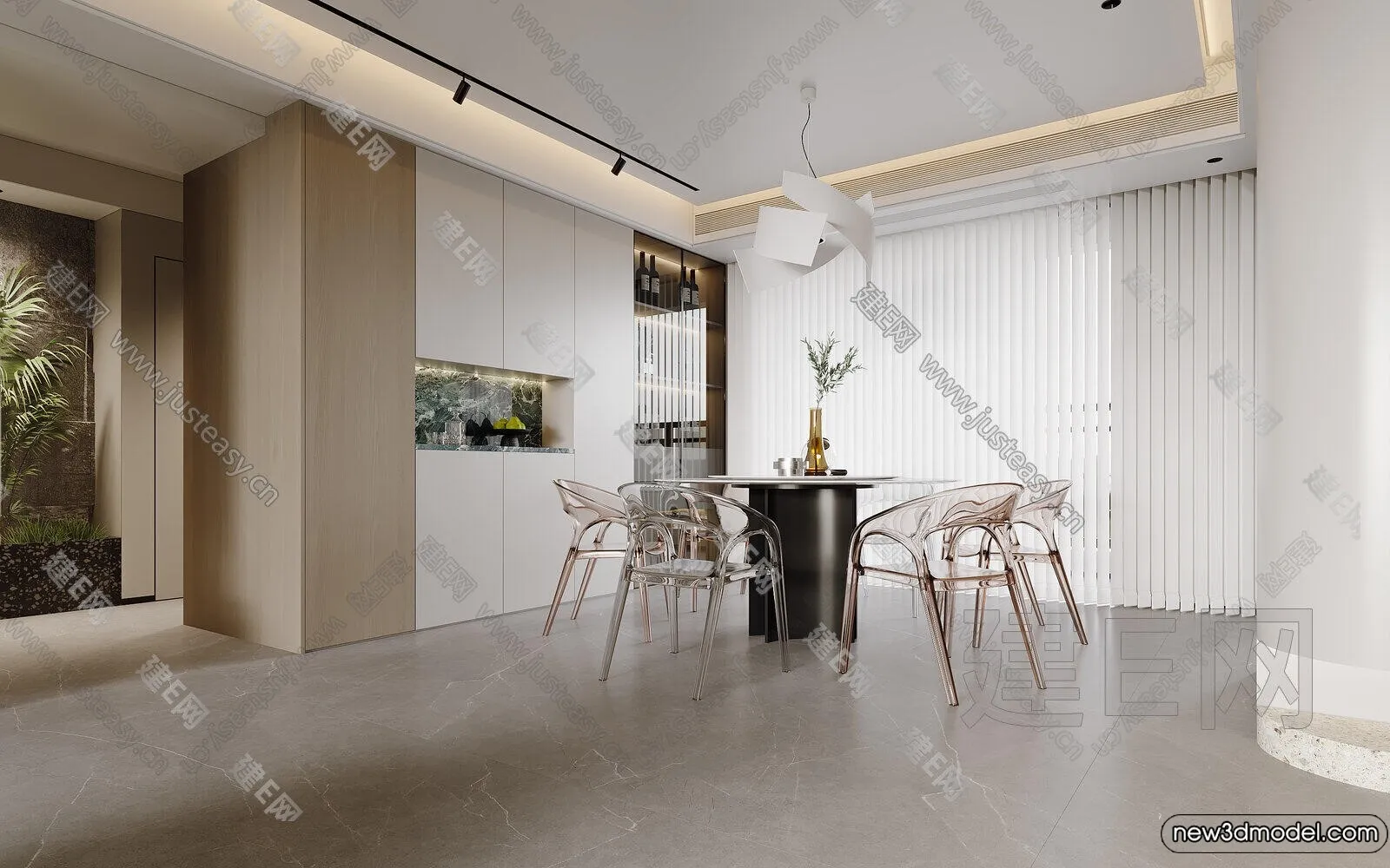 Living Room - 3D Models - 3D Interior Scenes - Modern Style - 231