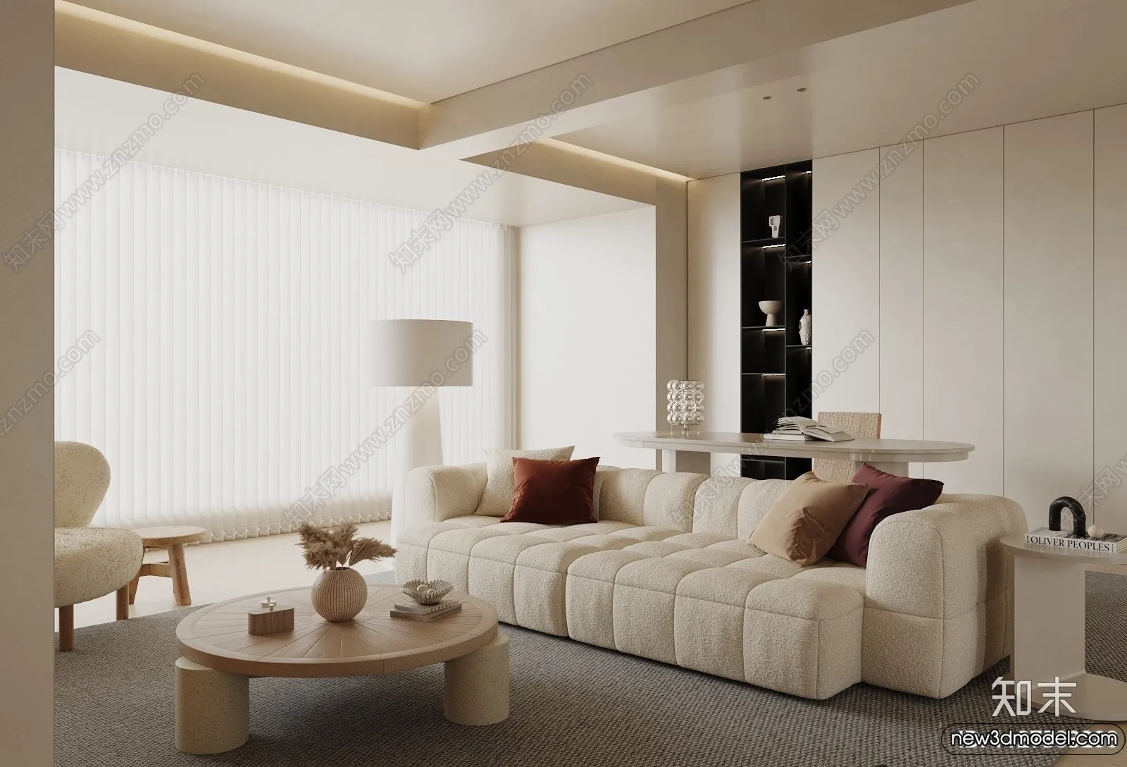 Living Room - 3D Models - 3D Interior Scenes - Modern Style - 239