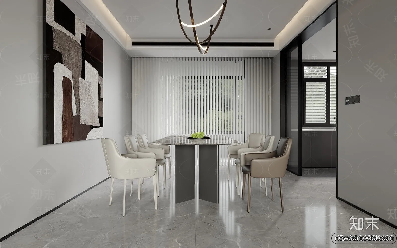 Living Room - 3D Models - 3D Interior Scenes - Modern Style - 250