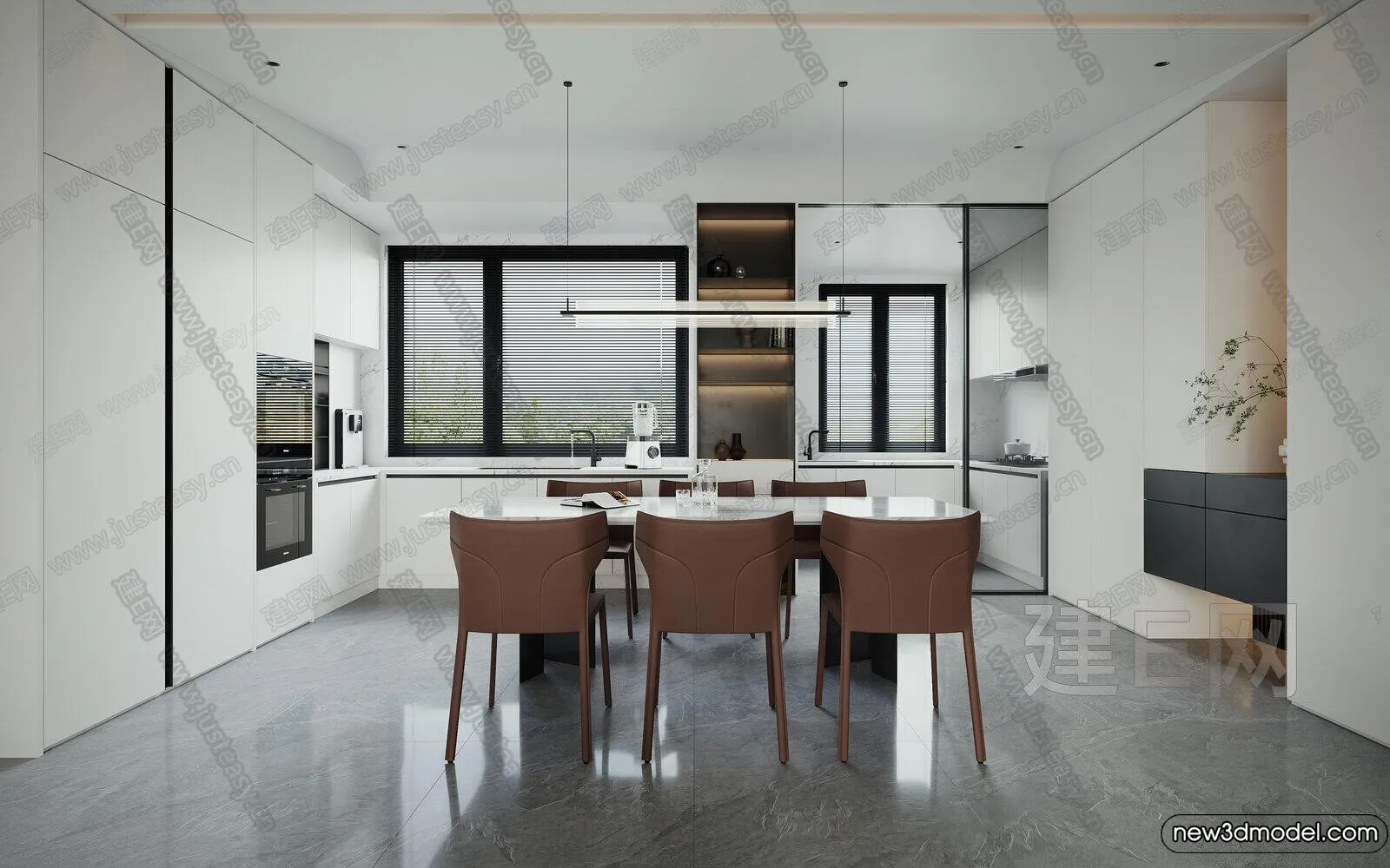 Living Room - 3D Models - 3D Interior Scenes - Modern Style - 257