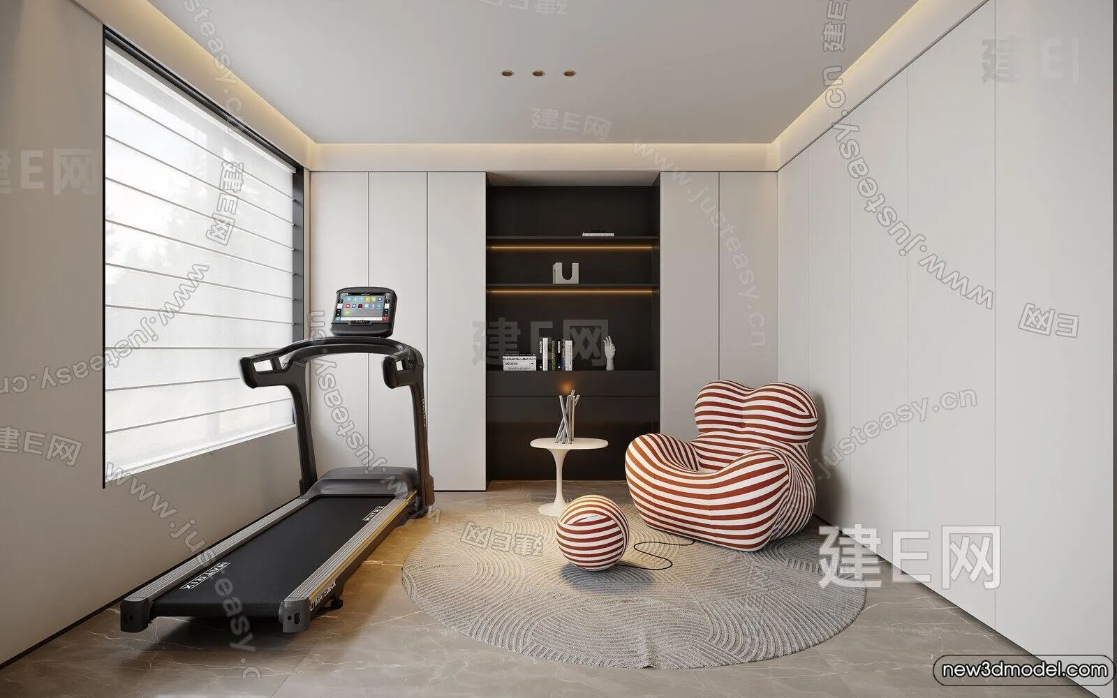 Living Room - 3D Models - 3D Interior Scenes - Modern Style - 260