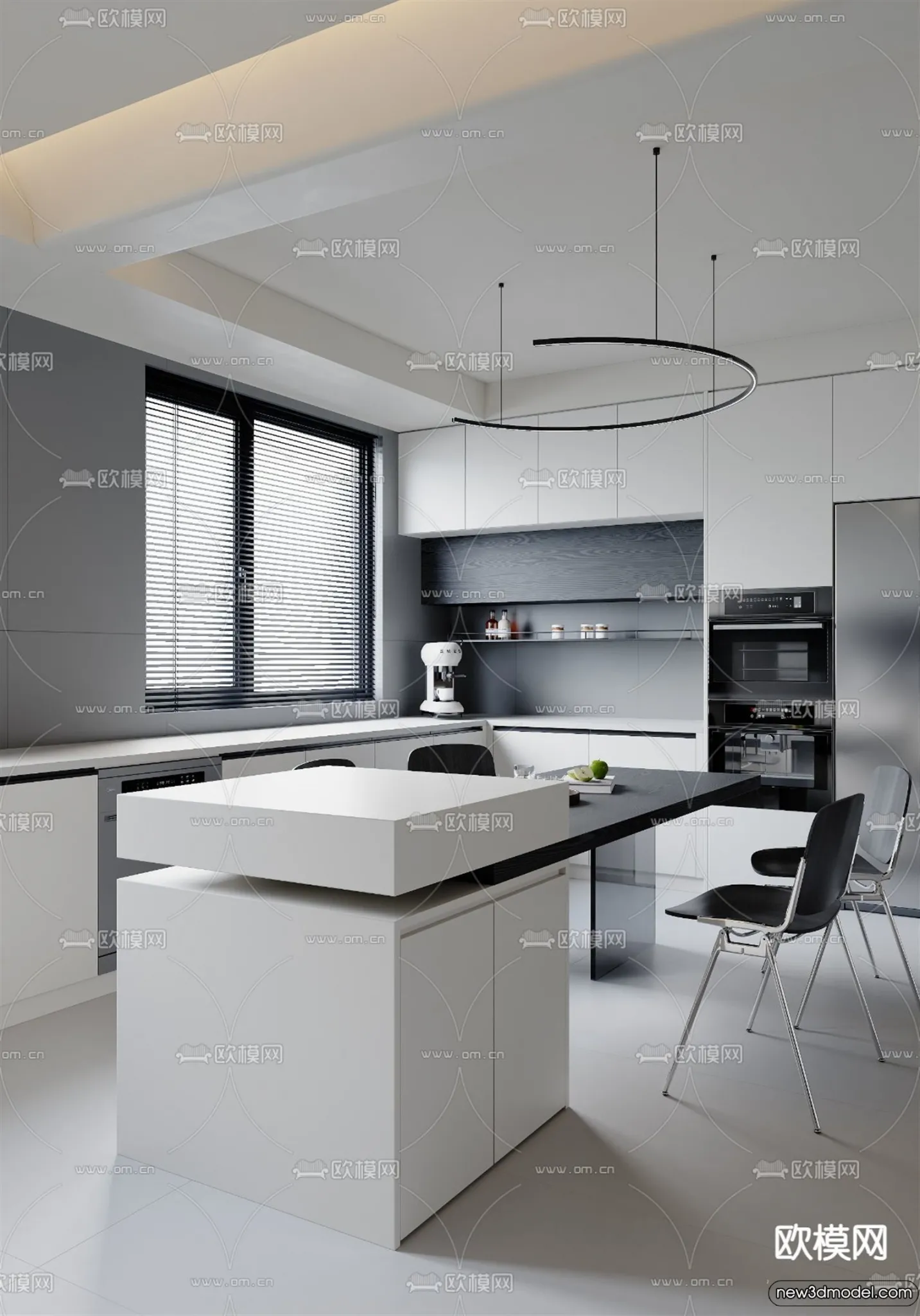 Living Room - 3D Models - 3D Interior Scenes - Modern Style - 263