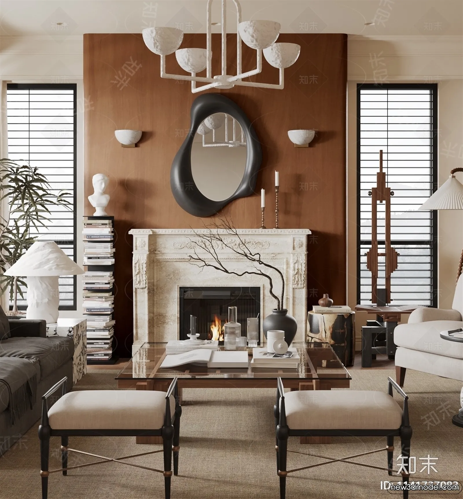 Living Room - 3D Models - 3D Interior Scenes - Modern Style - 270