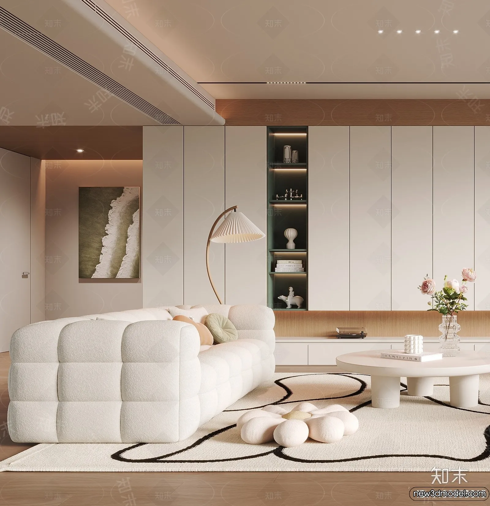 Living Room - 3D Models - 3D Interior Scenes - Modern Style - 279