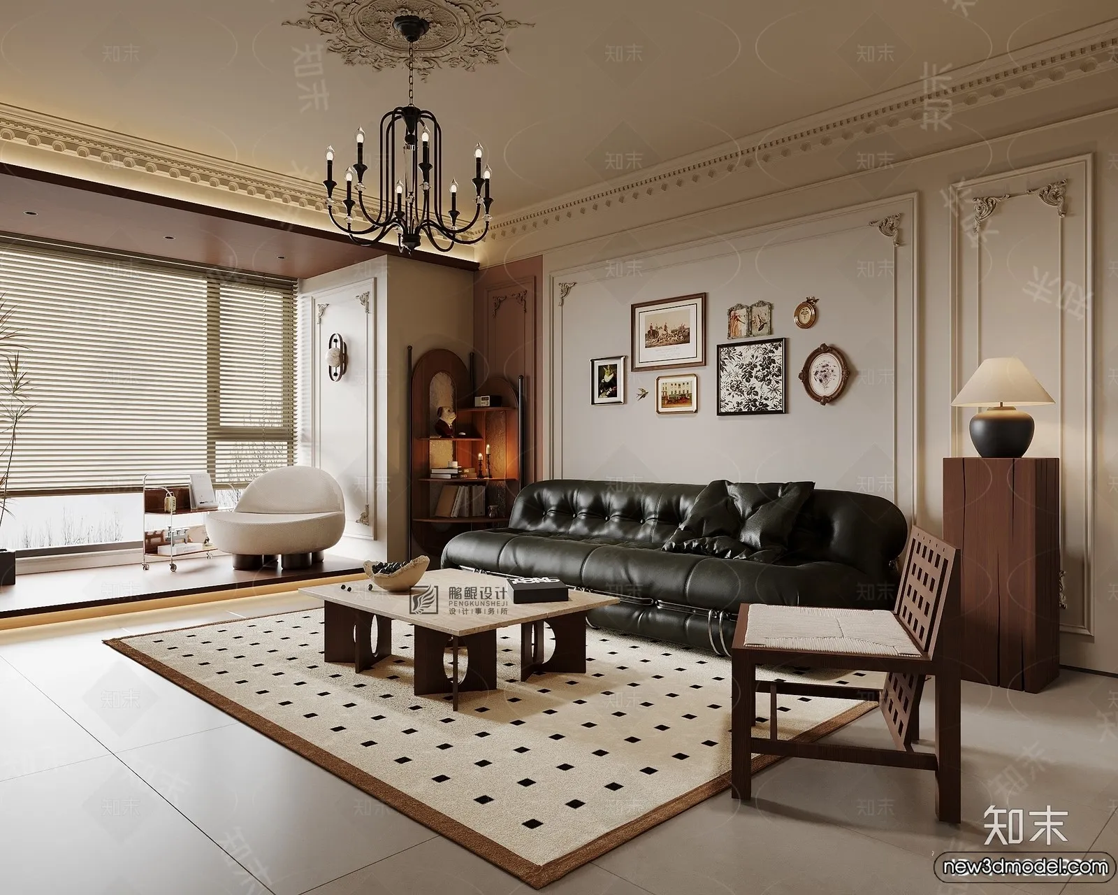 Living Room - 3D Models - 3D Interior Scenes - Modern Style - 280