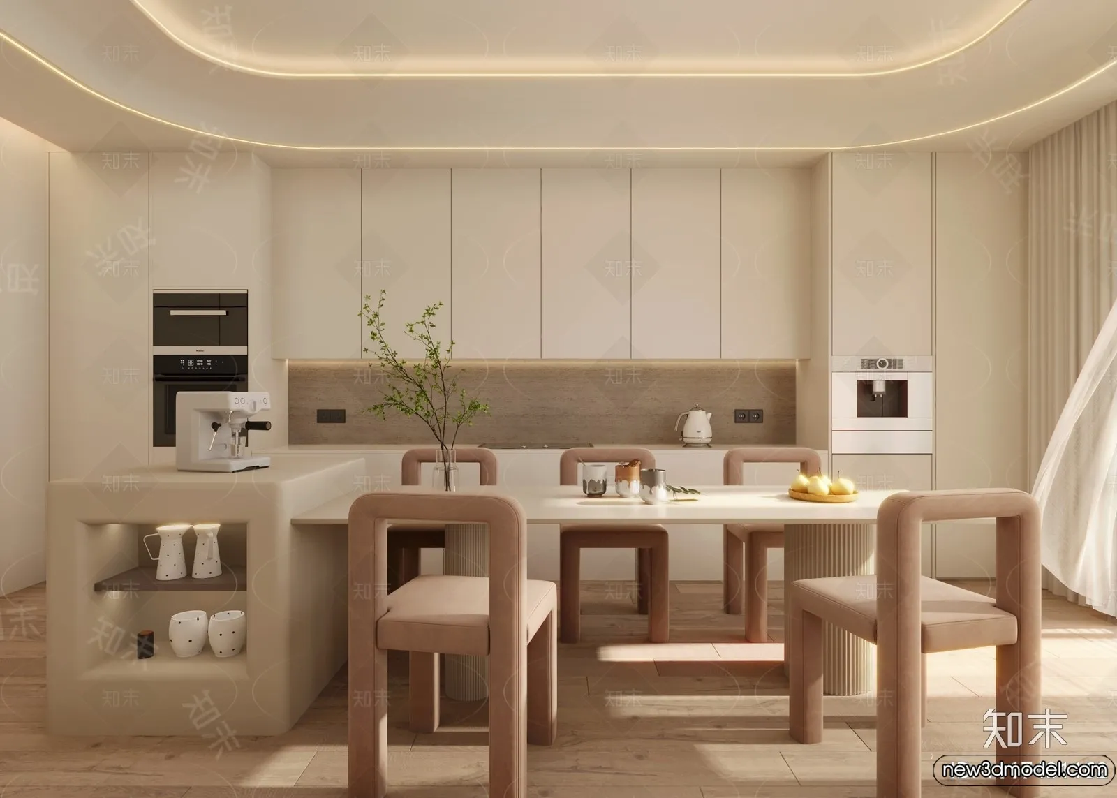 Living Room - 3D Models - 3D Interior Scenes - Modern Style - 288