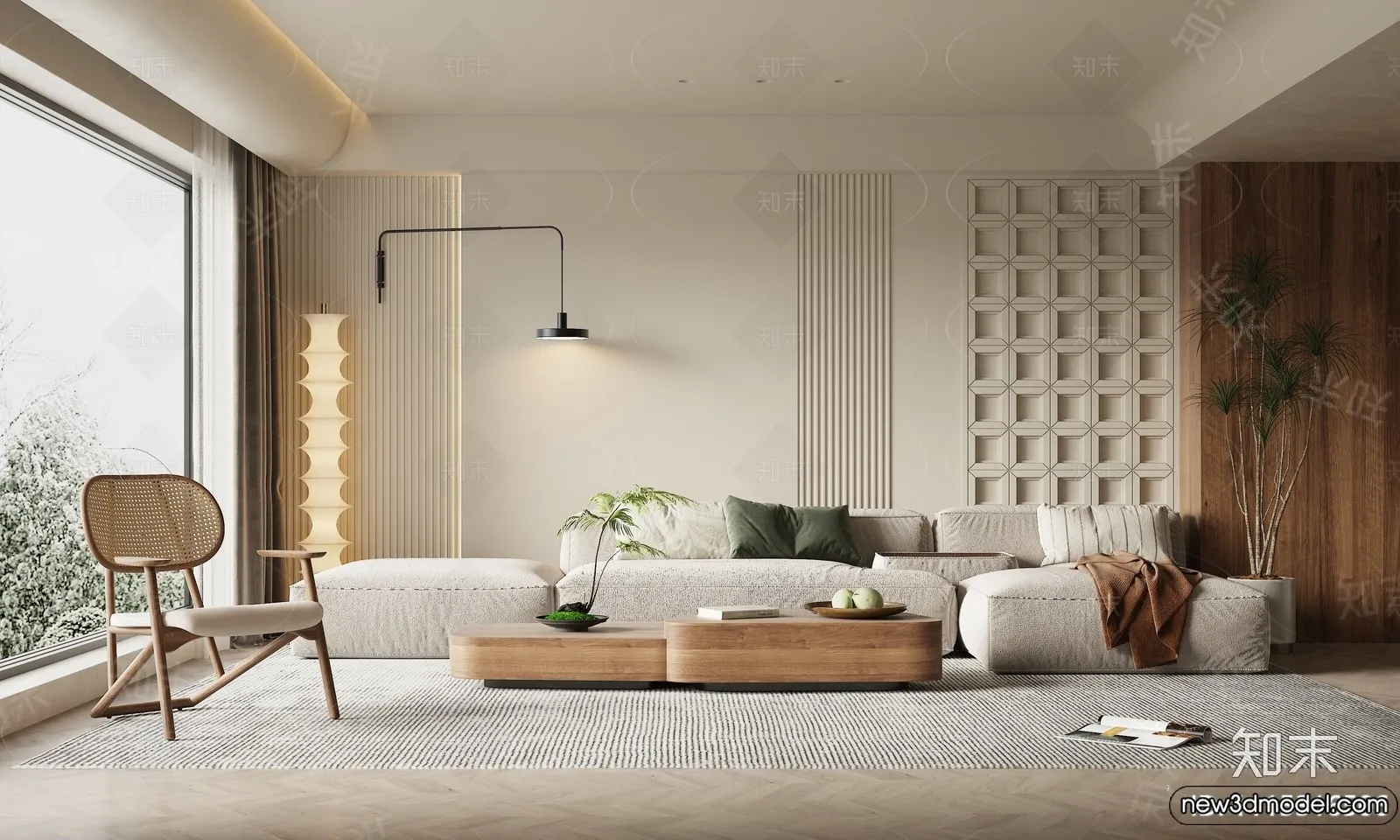 Living Room - 3D Models - 3D Interior Scenes - Modern Style - 299