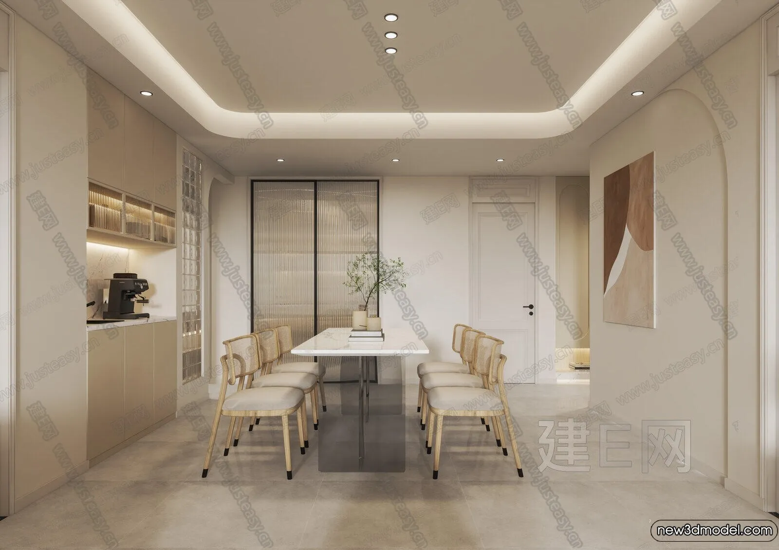 Living Room - 3D Models - 3D Interior Scenes - Modern Style - 309