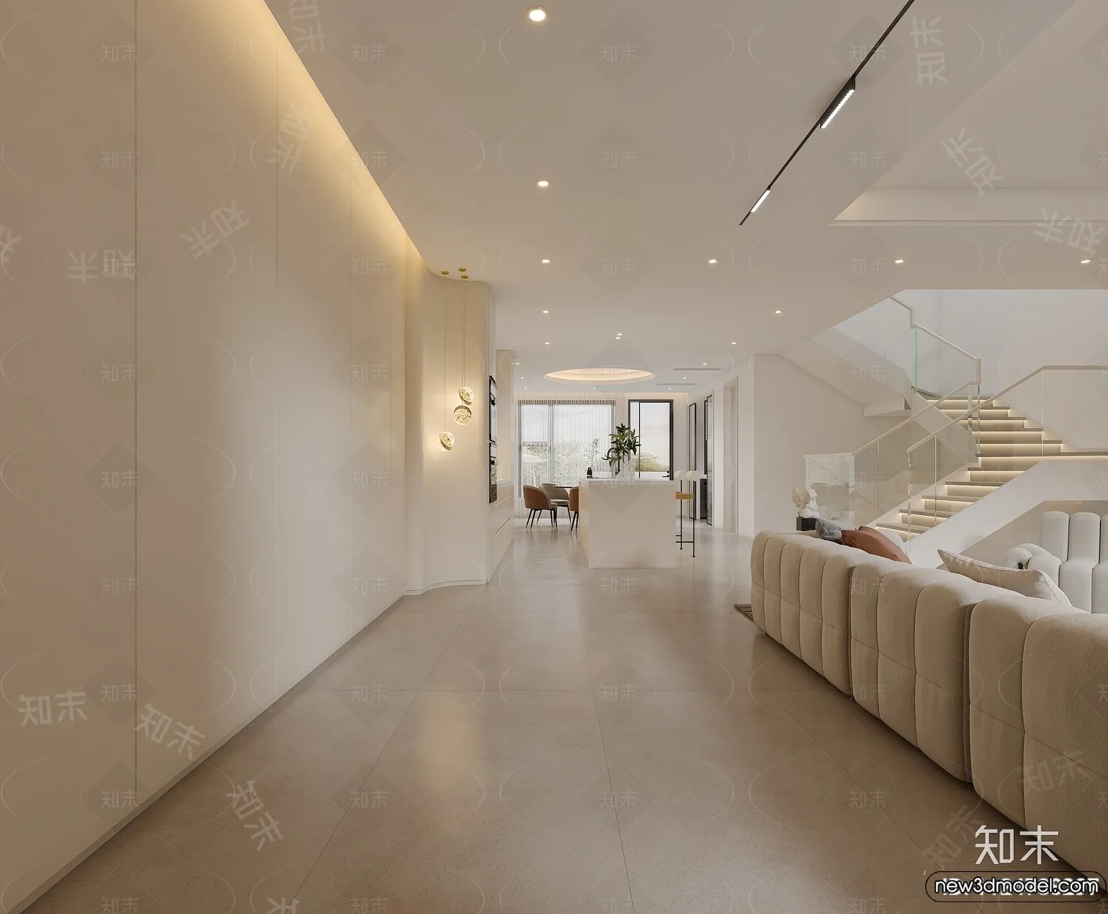 Living Room - 3D Models - 3D Interior Scenes - Modern Style - 315