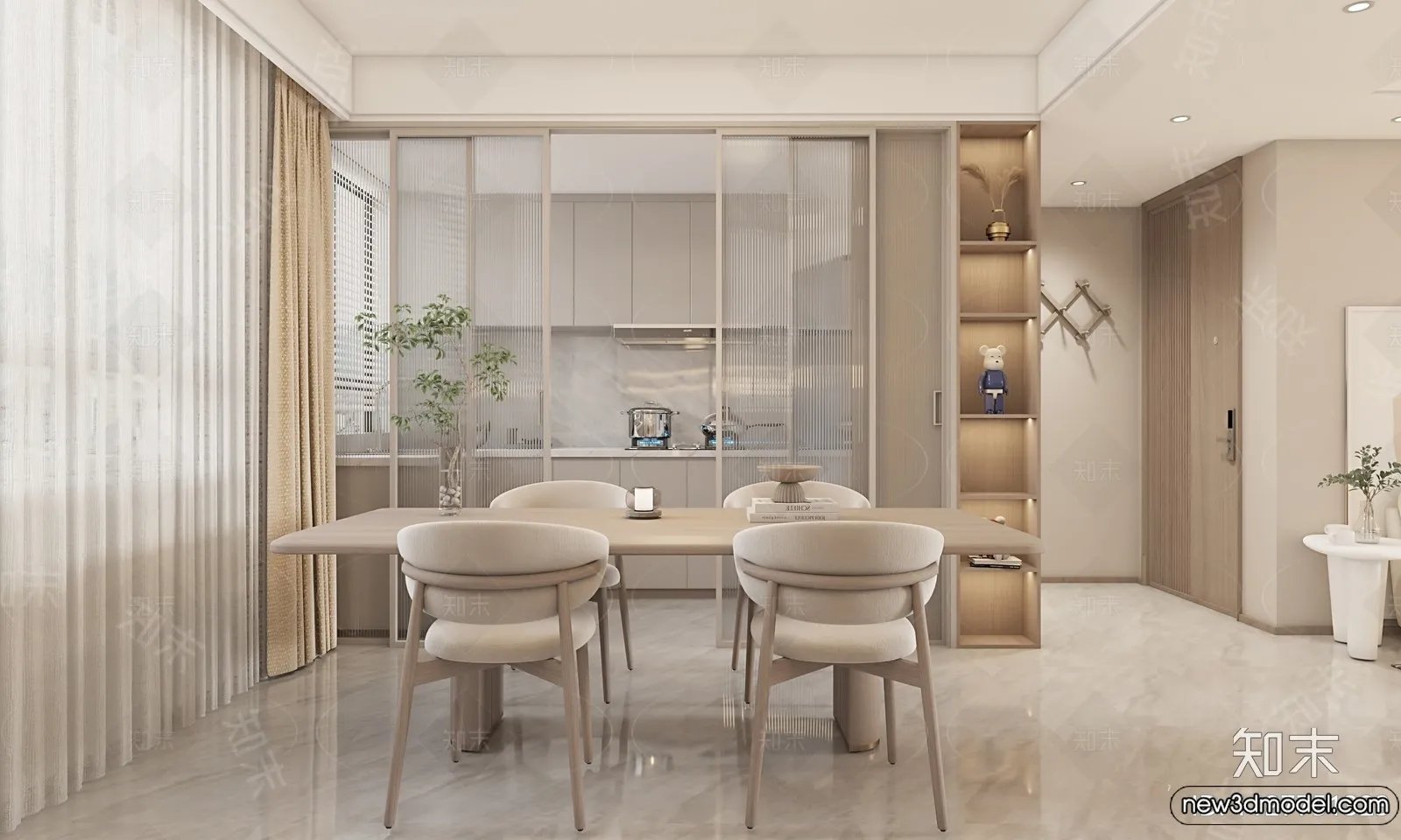 Living Room - 3D Models - 3D Interior Scenes - Modern Style - 322