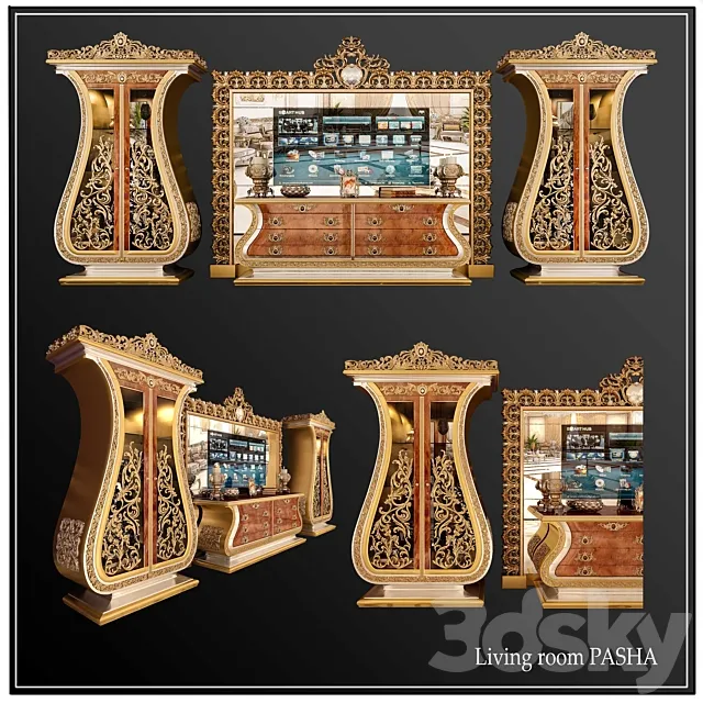 Living room cappelletti 3D Model