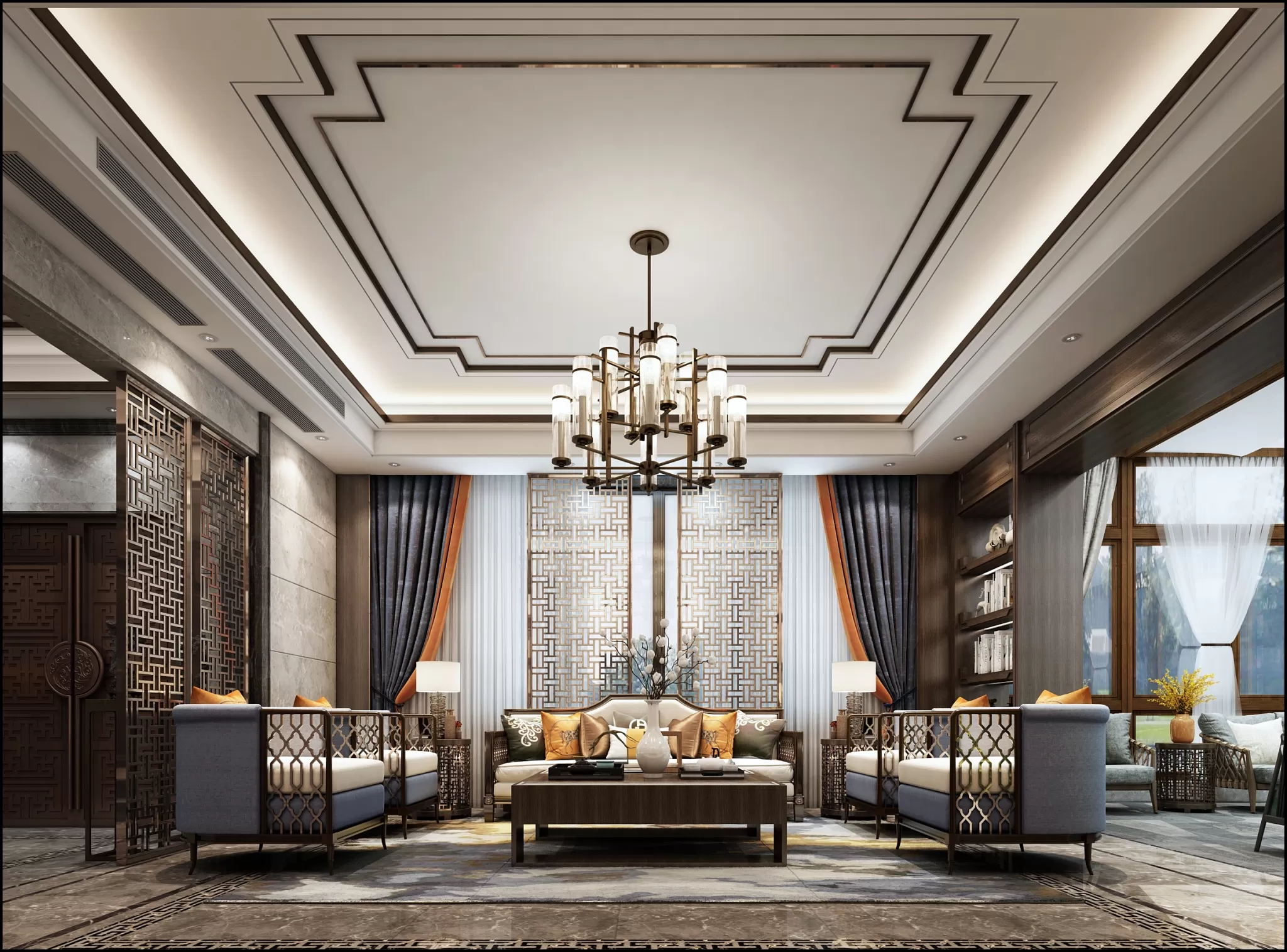 LIVING ROOM - CHINESE STYLE - 1403