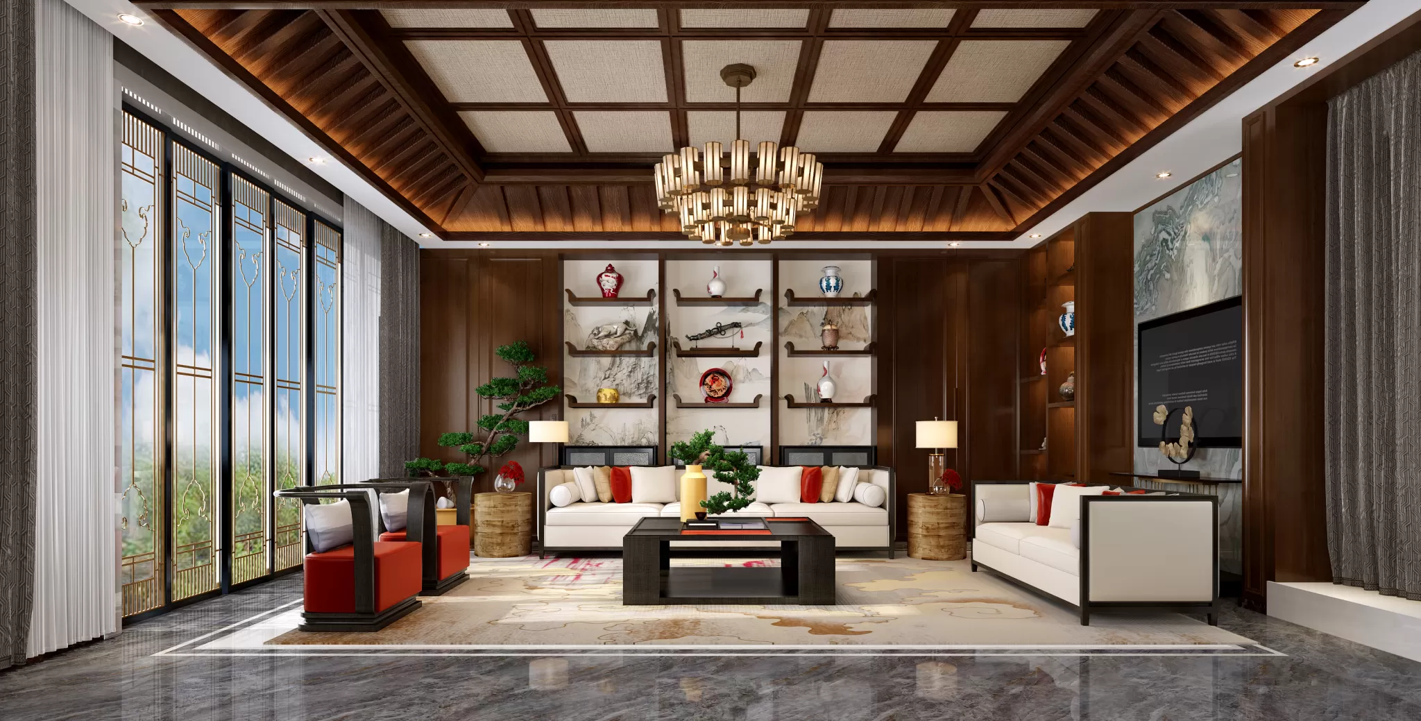 LIVING ROOM - CHINESE STYLE - 1412