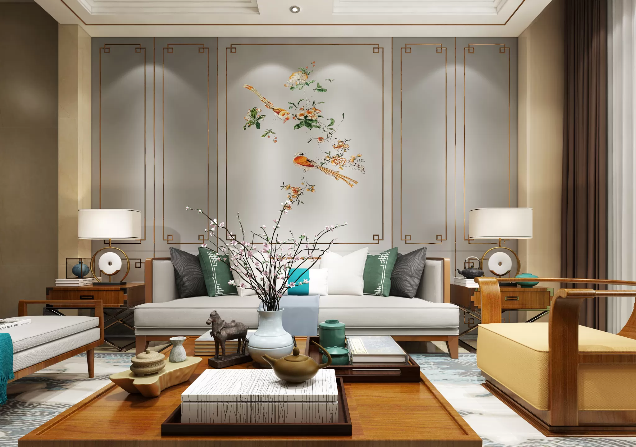 LIVING ROOM - CHINESE STYLE - 1414