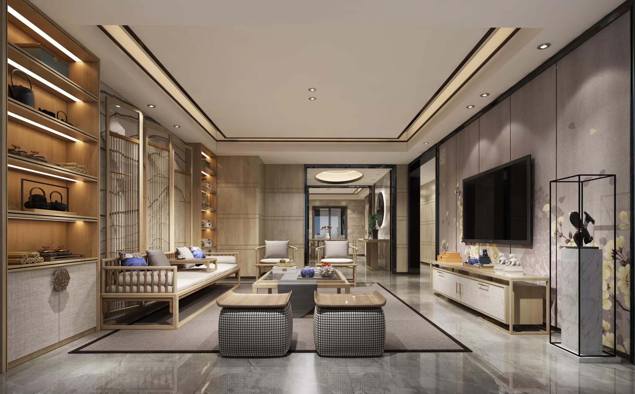 LIVING ROOM - CHINESE STYLE - 1420