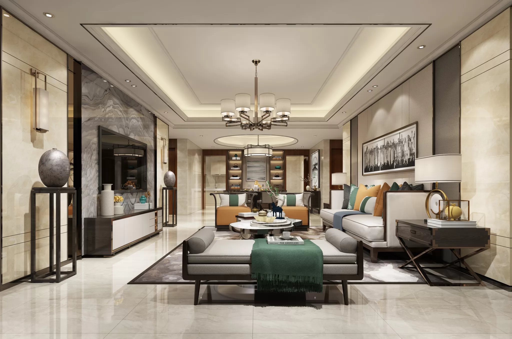 LIVING ROOM - CHINESE STYLE - 1427