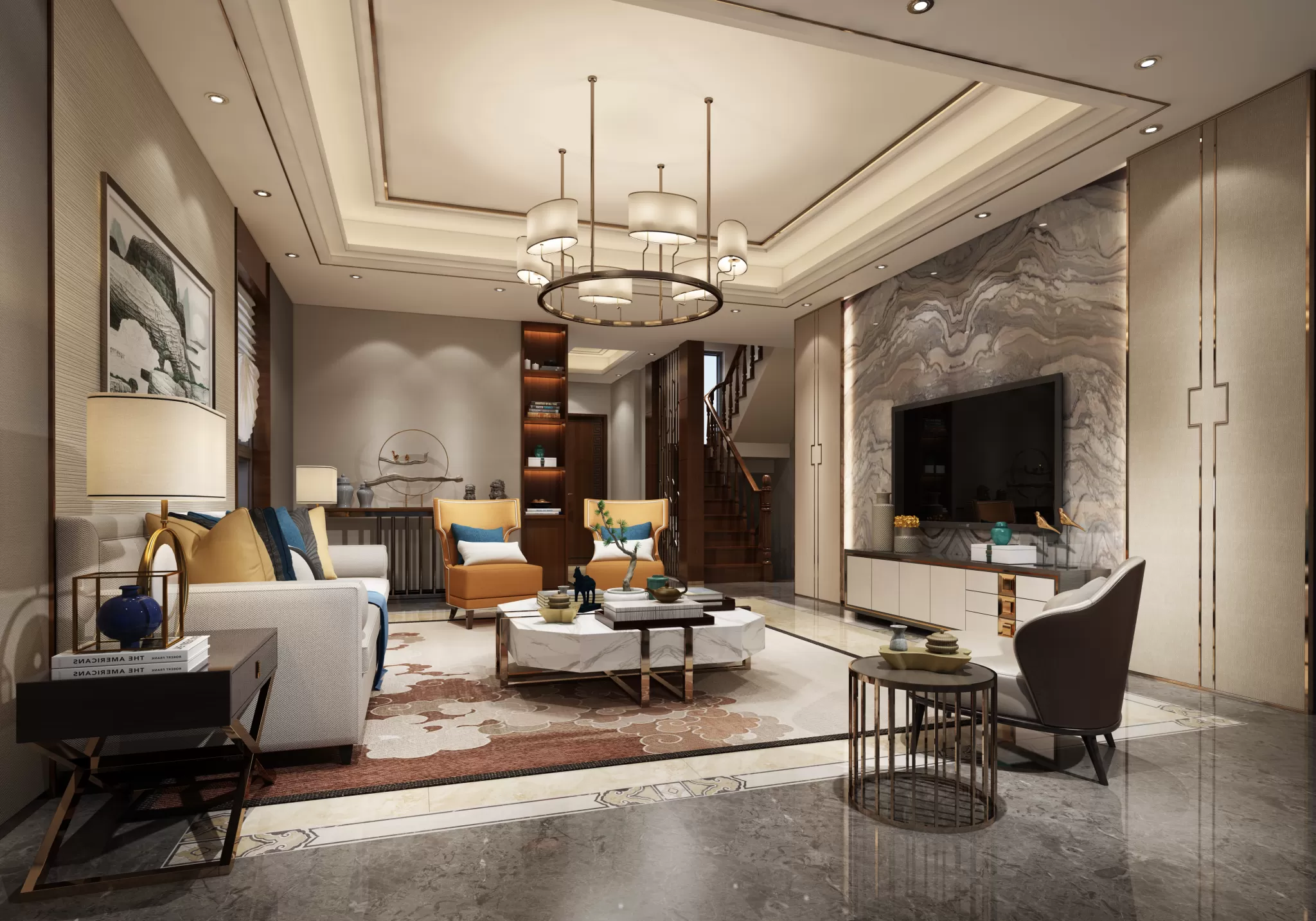 LIVING ROOM - CHINESE STYLE - 1428