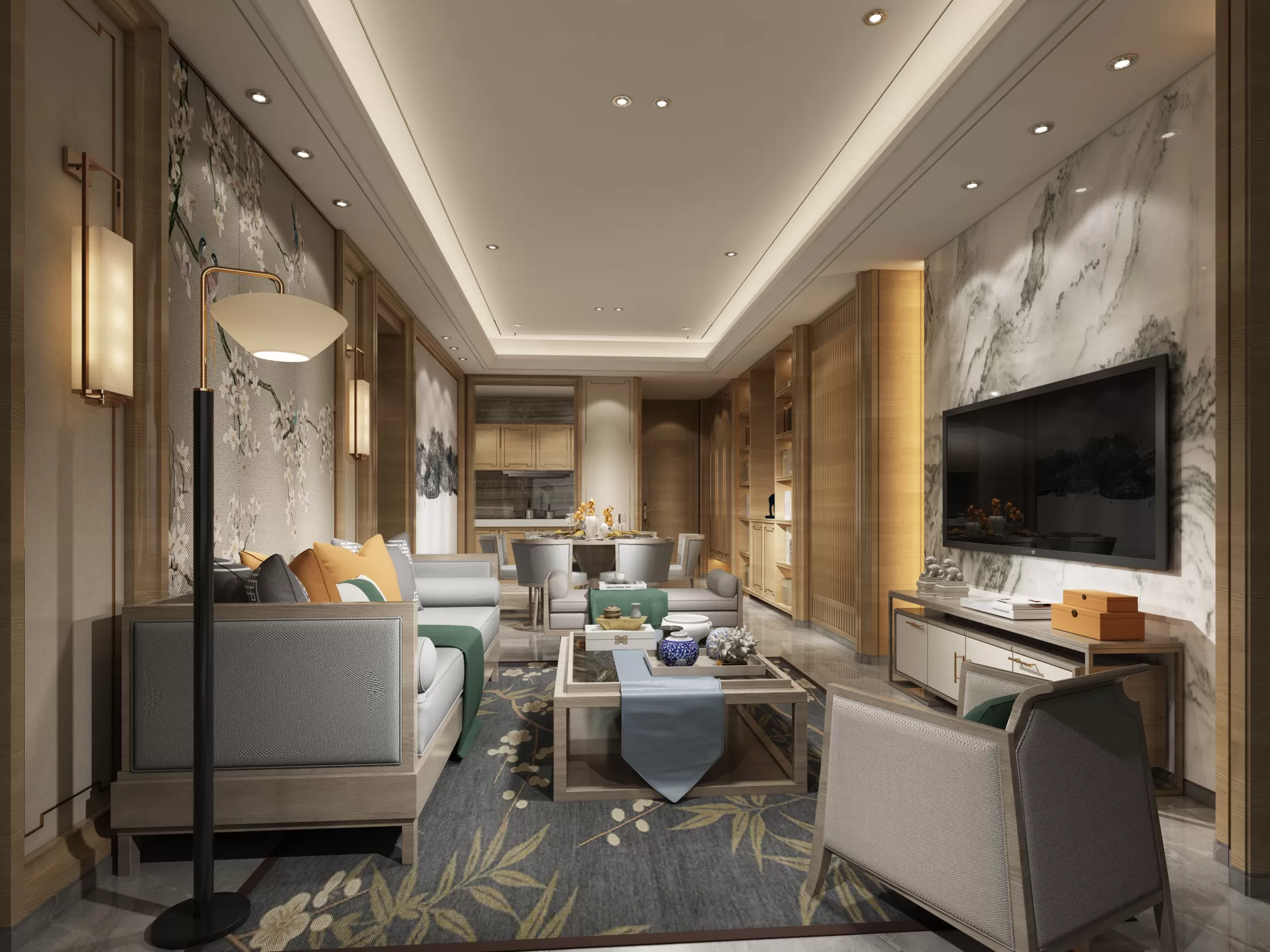 LIVING ROOM - CHINESE STYLE - 1429