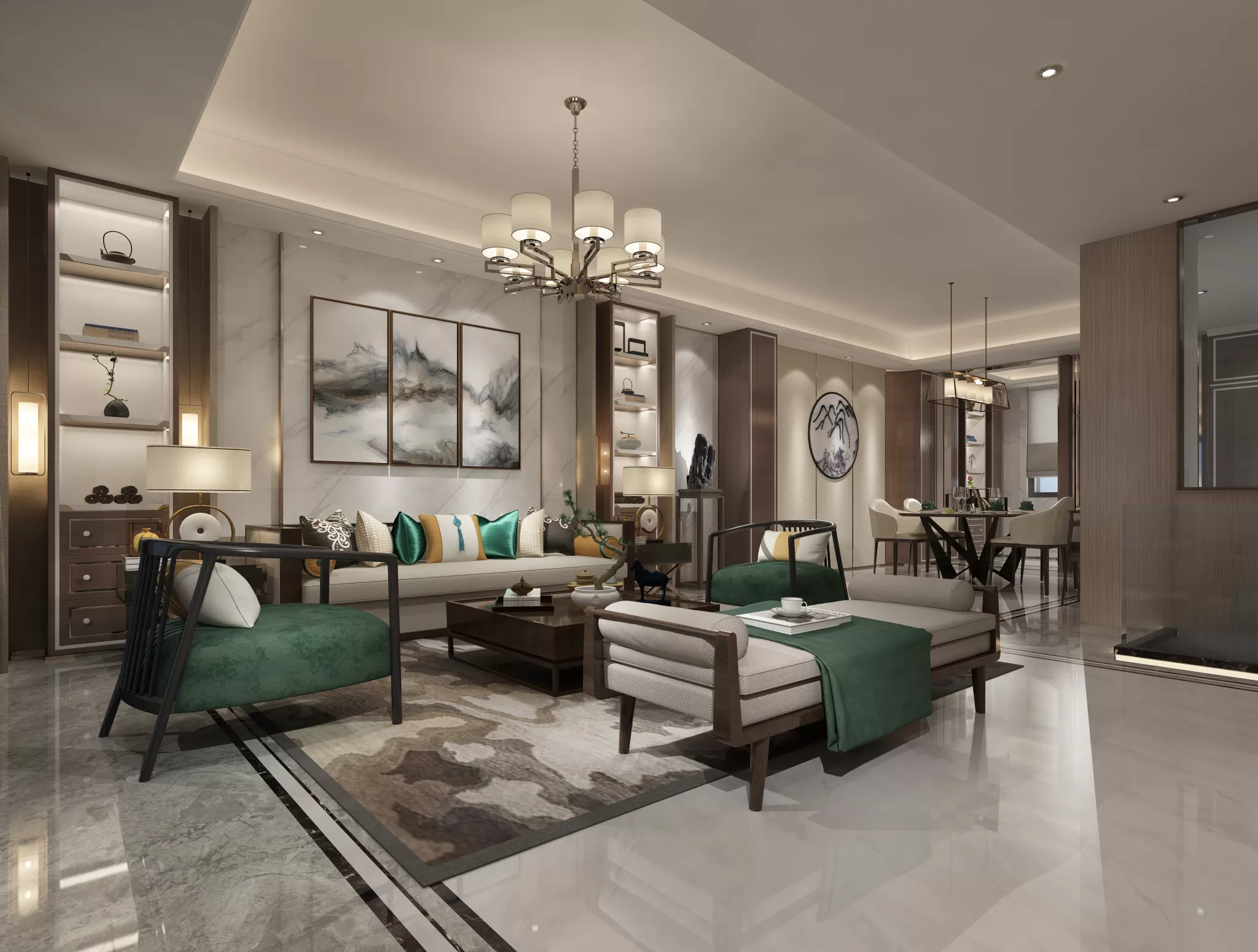 LIVING ROOM - CHINESE STYLE - 1435