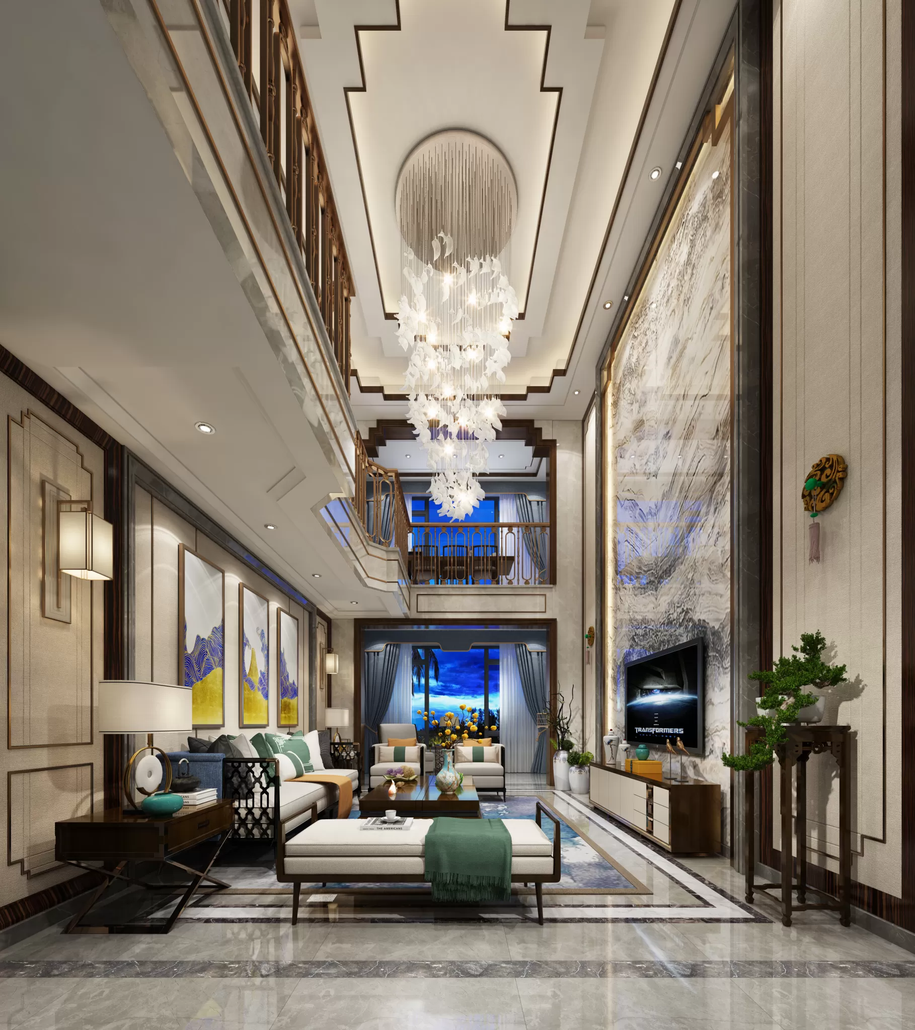 LIVING ROOM - CHINESE STYLE - 1440