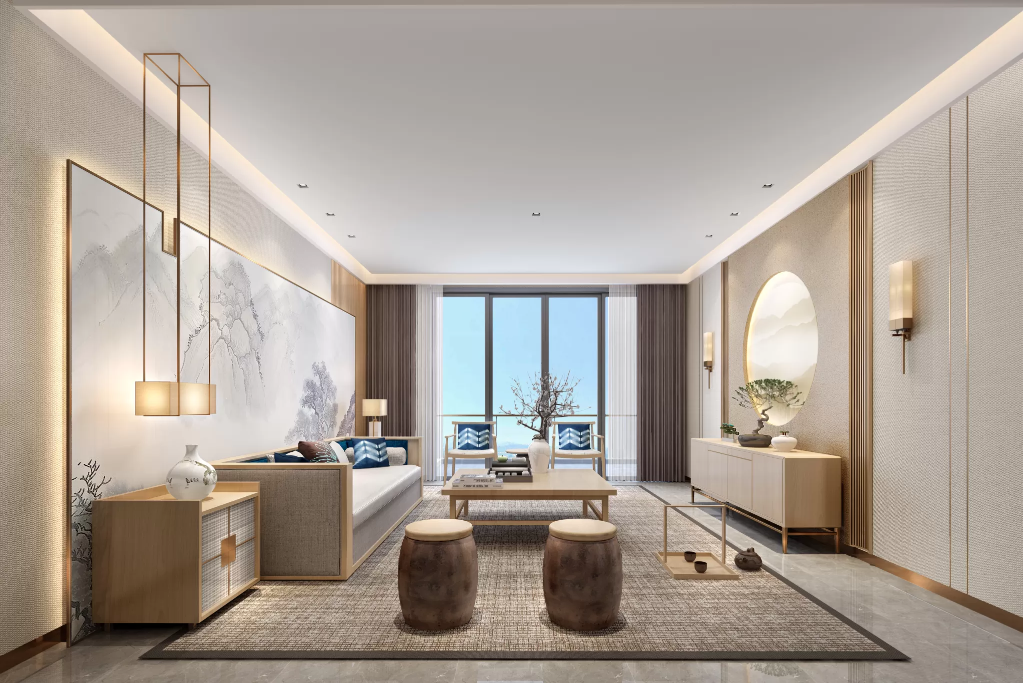 LIVING ROOM - CHINESE STYLE - 1452