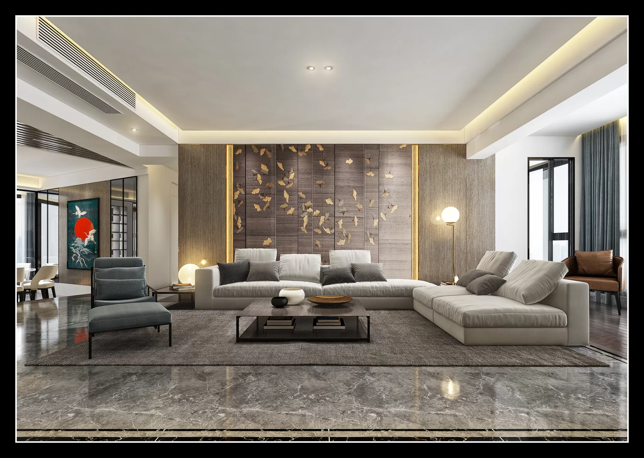 LIVING ROOM - CHINESE STYLE - 1455