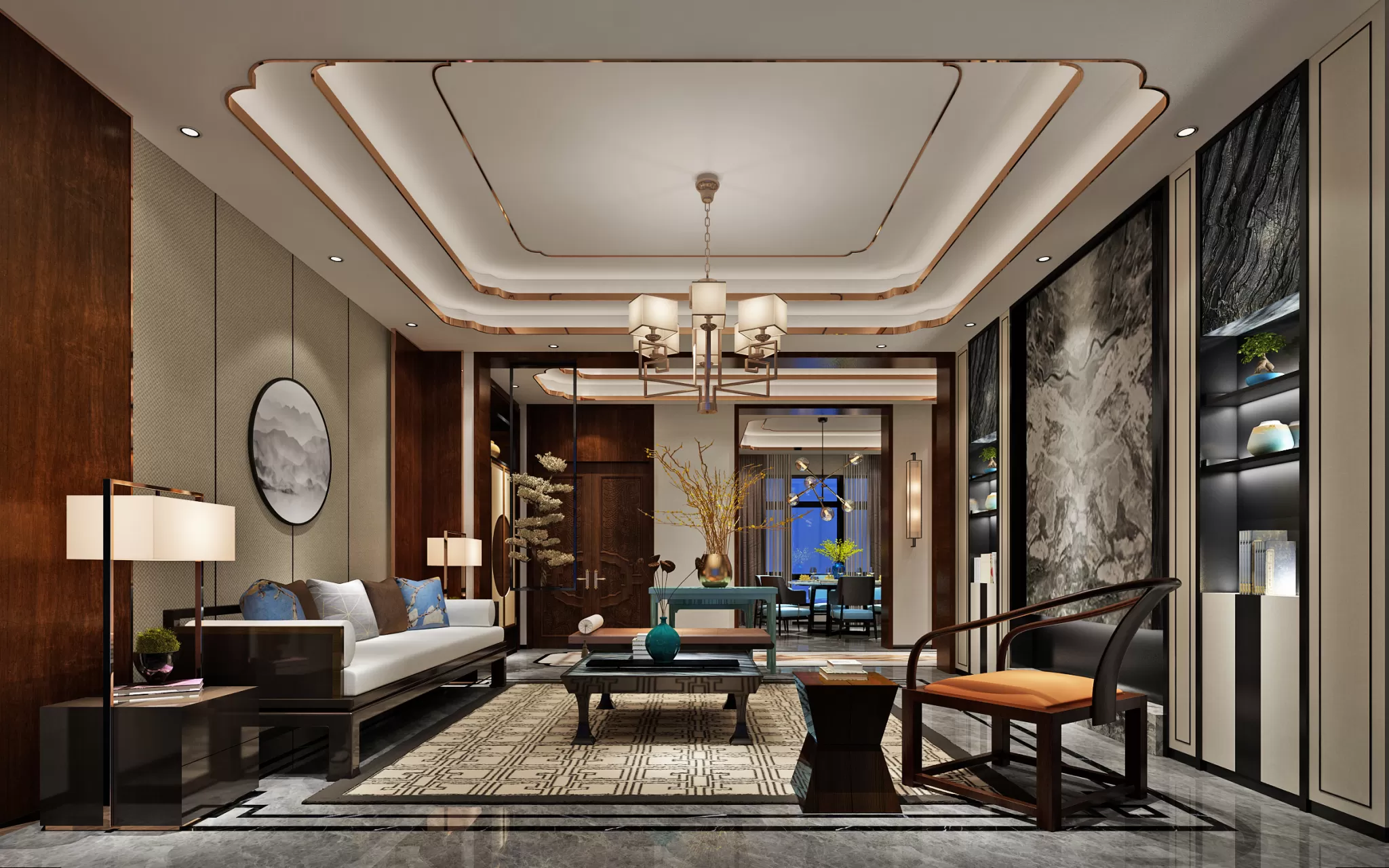 LIVING ROOM - CHINESE STYLE - 1460